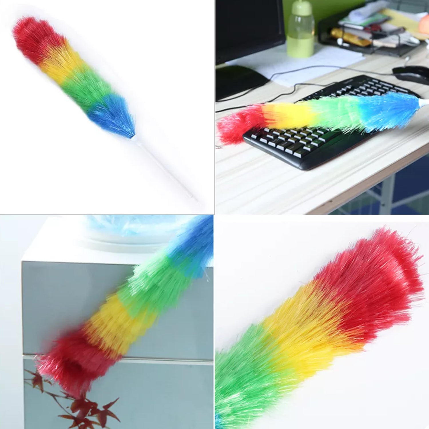 Colorful Feather Duster | Microfiber Duster for Cleaning | Dusting Stick | Dusting Brush - Image 7