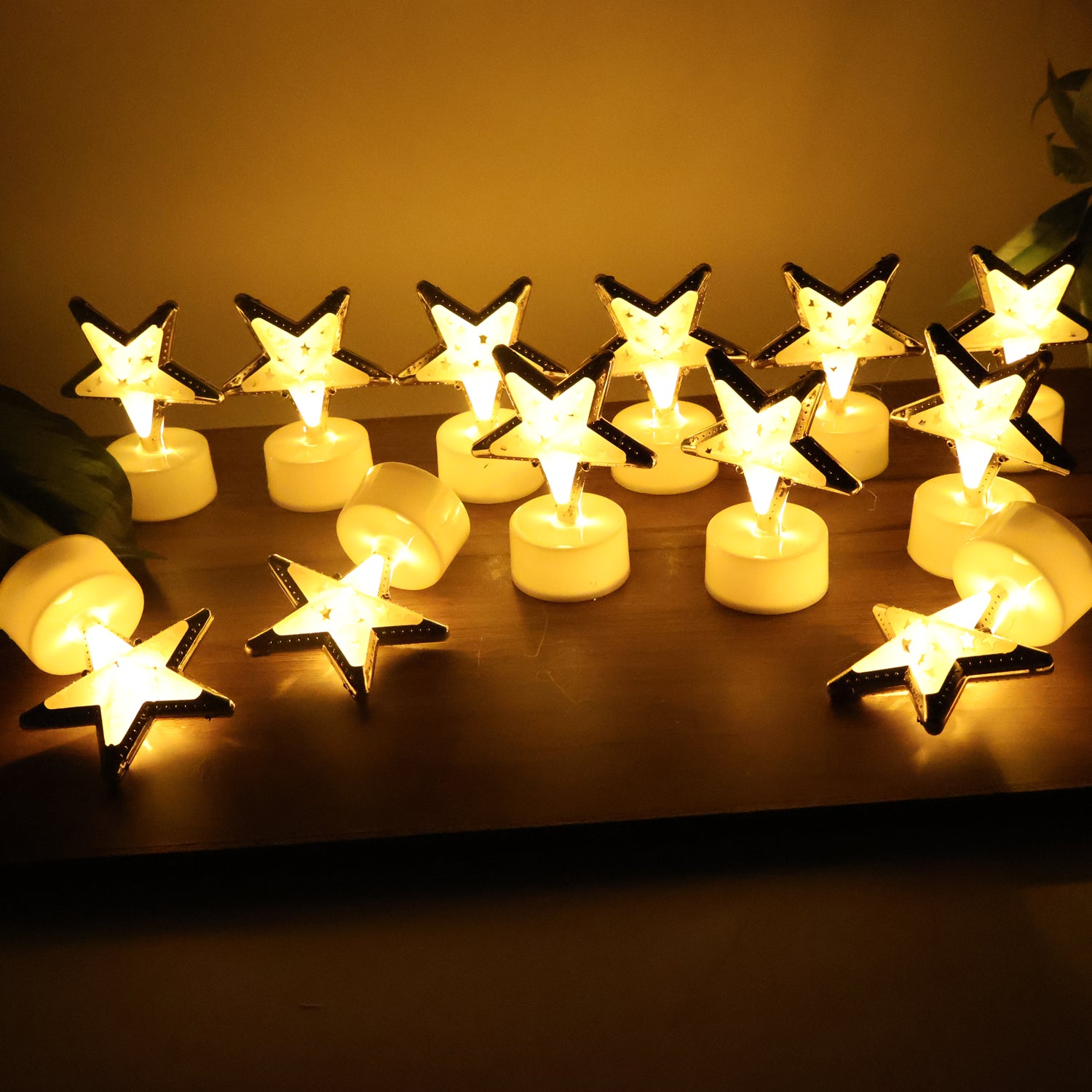 Decorative Star Shaped Flameless LED Candles (12 Pc) - Image 7
