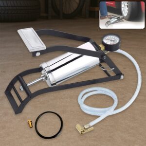 Heavy Duty Steel Foot Pump for Bike, Car, Cycle & More Vehicles