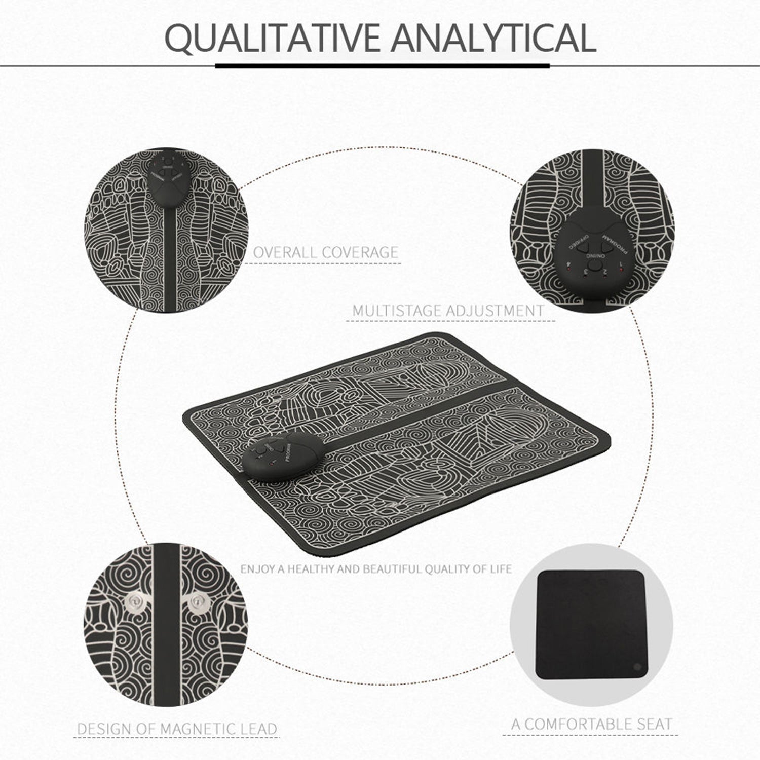 EMS Foot Massager, Electric Feet Massager, Deep Kneading Circulation Foot Booster for Feet and Legs Muscle Stimulator, Folding Portable Electric Massage Machine (Mix Design) - Image 11