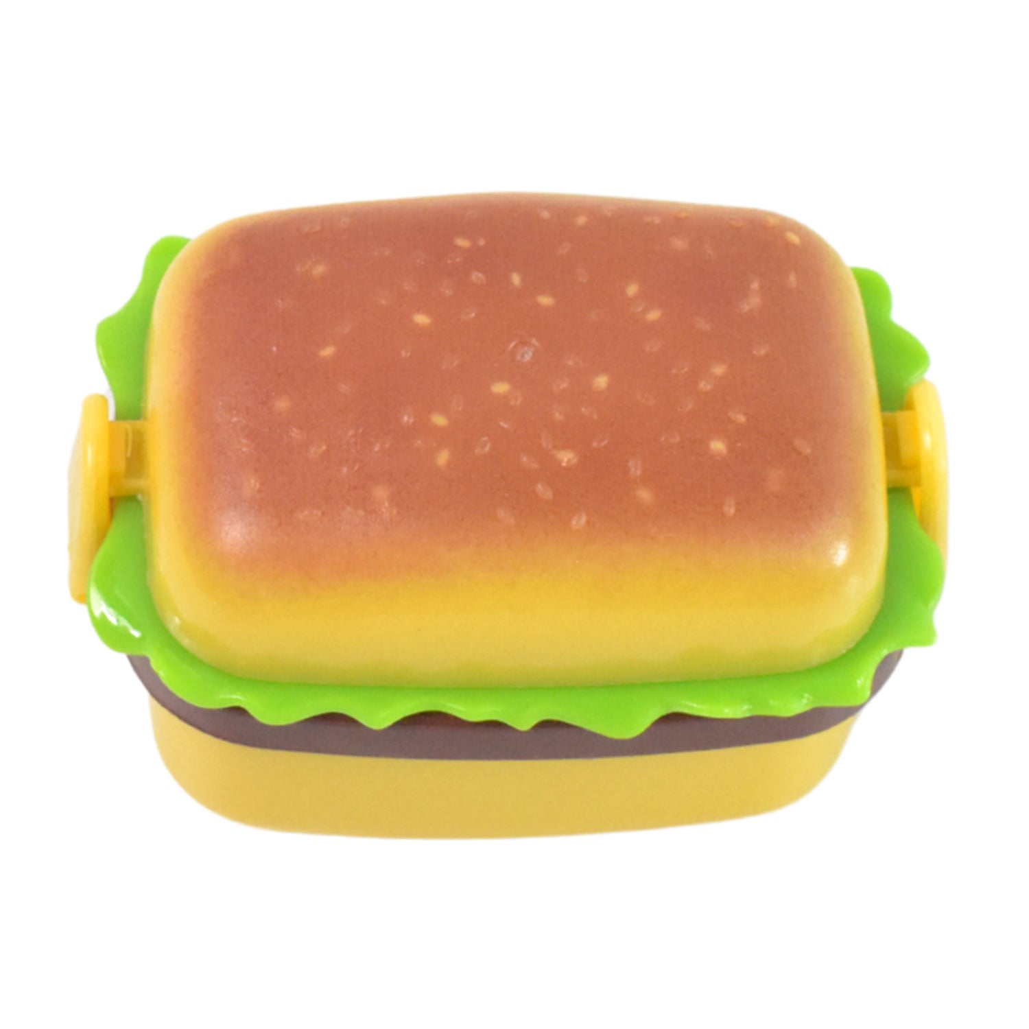 Plastic Burger Shape Small Size Double Hole Sharpener With Eraser (1 Set) - Image 4