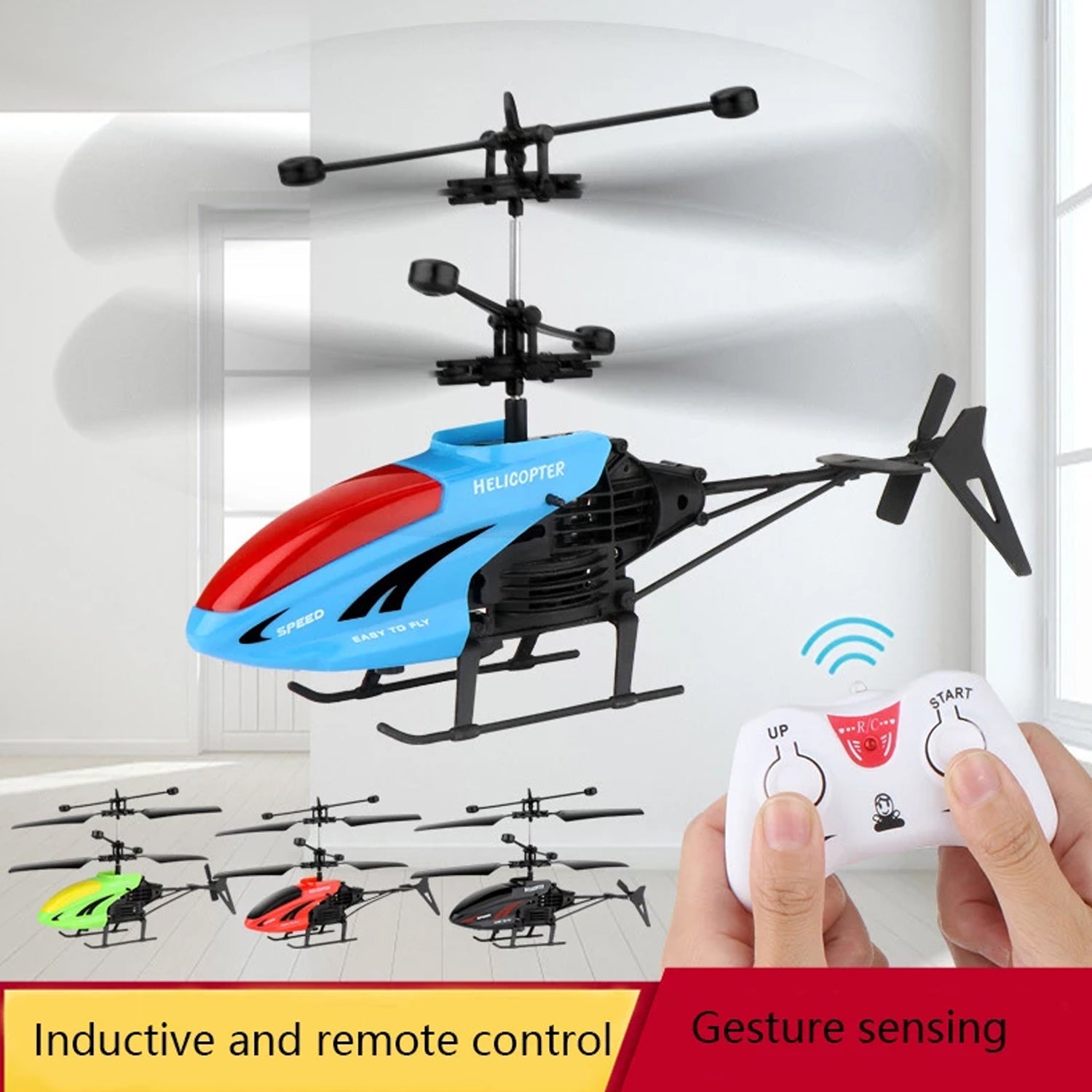 Remote Control Helicopter with USB Chargeable Cable for Boy and Girl Children (Pack of 1) - Image 3