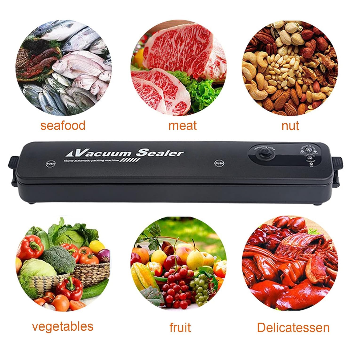 Vacuum Sealer Machine with 10 Bags, Automatic Hands-Free, Smart Food Preservation (1 Set) - Image 7