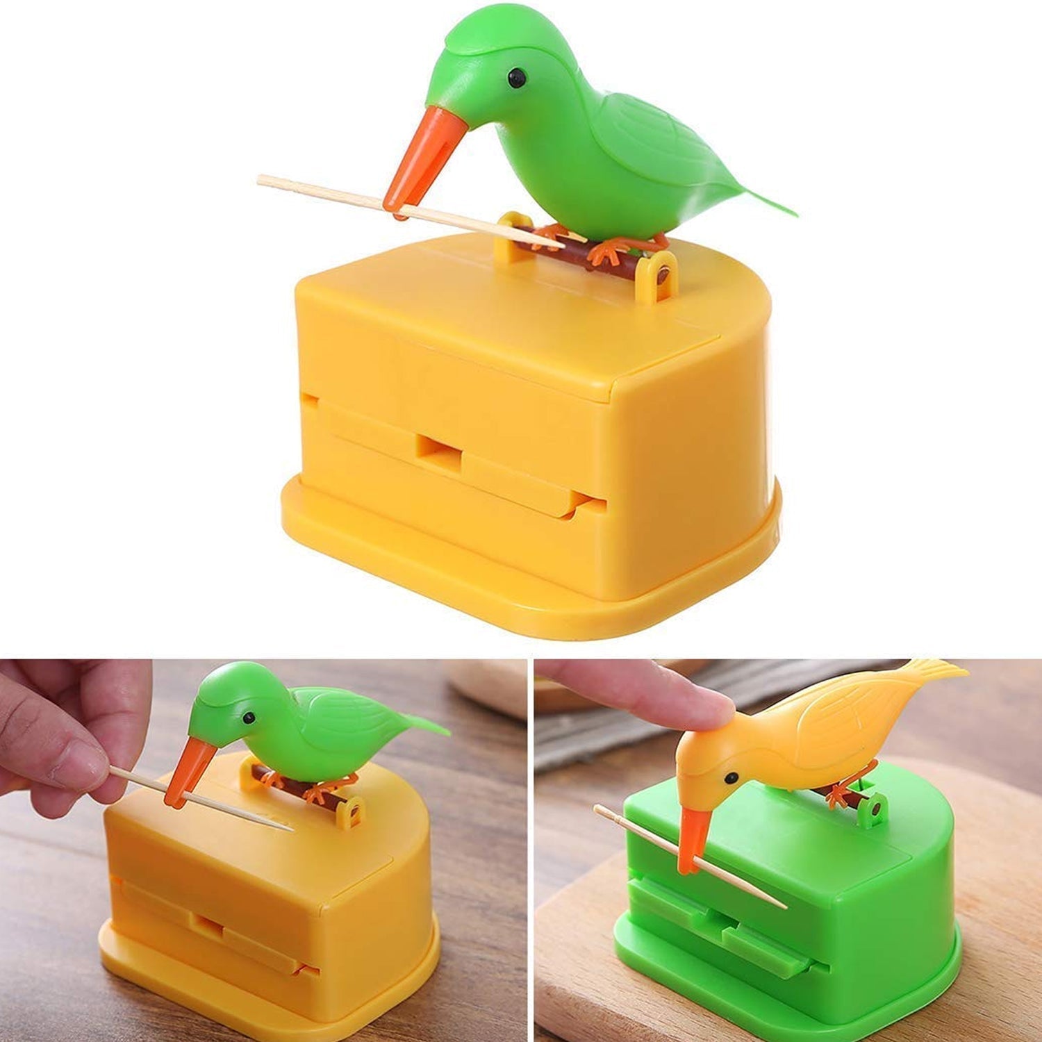 Portable Automatic Bird Toothpick Storage Box - Image 5