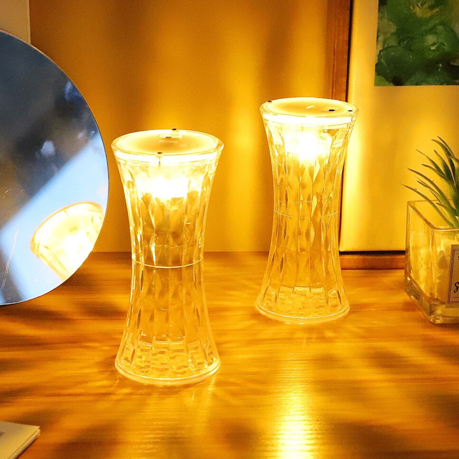 Crystal Lamp, Universal Night Light, Soft Lighting, Diwali (1 Pc) - Image 4