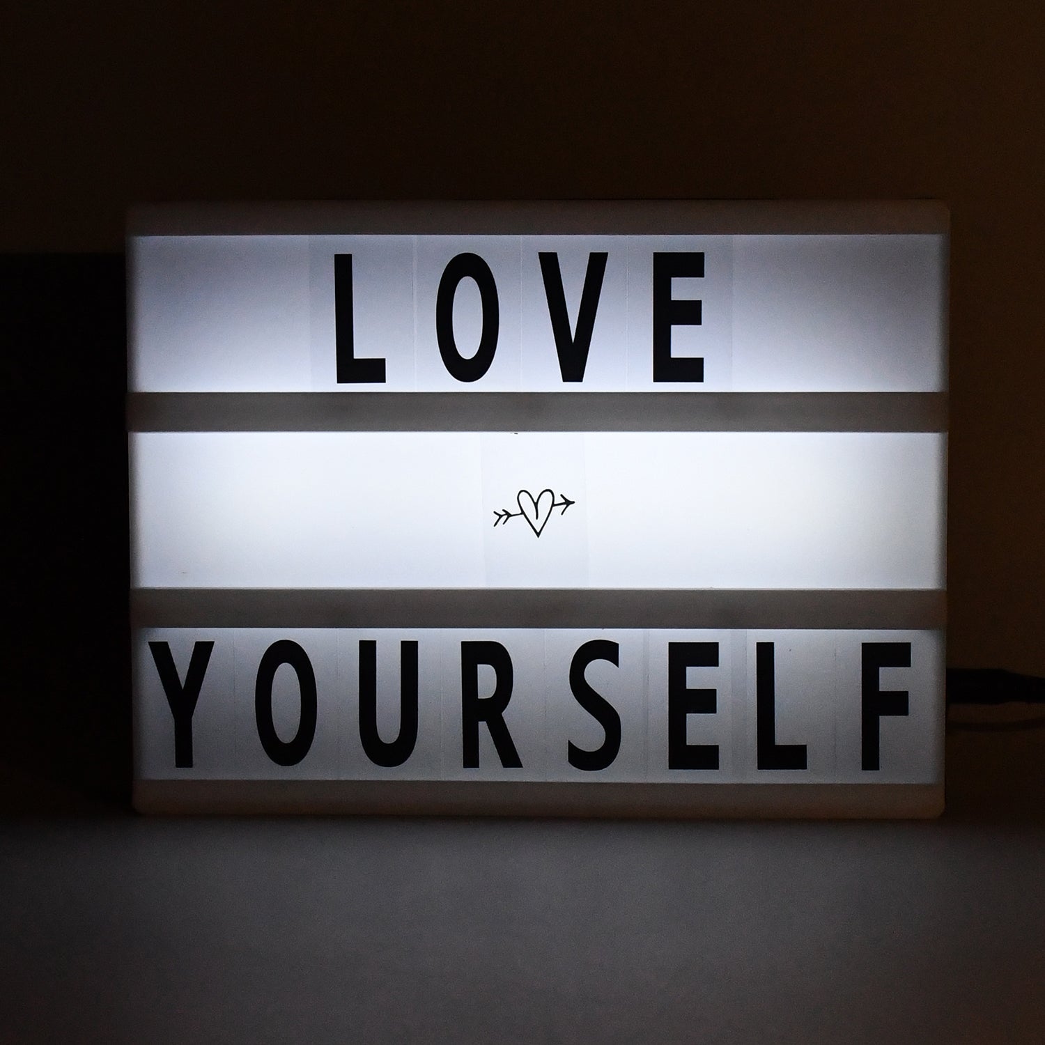 Black Mini A6 Magnetic Cinematic Light Box with 82 Characters and 10 Emojis (1 Set) - Image 7