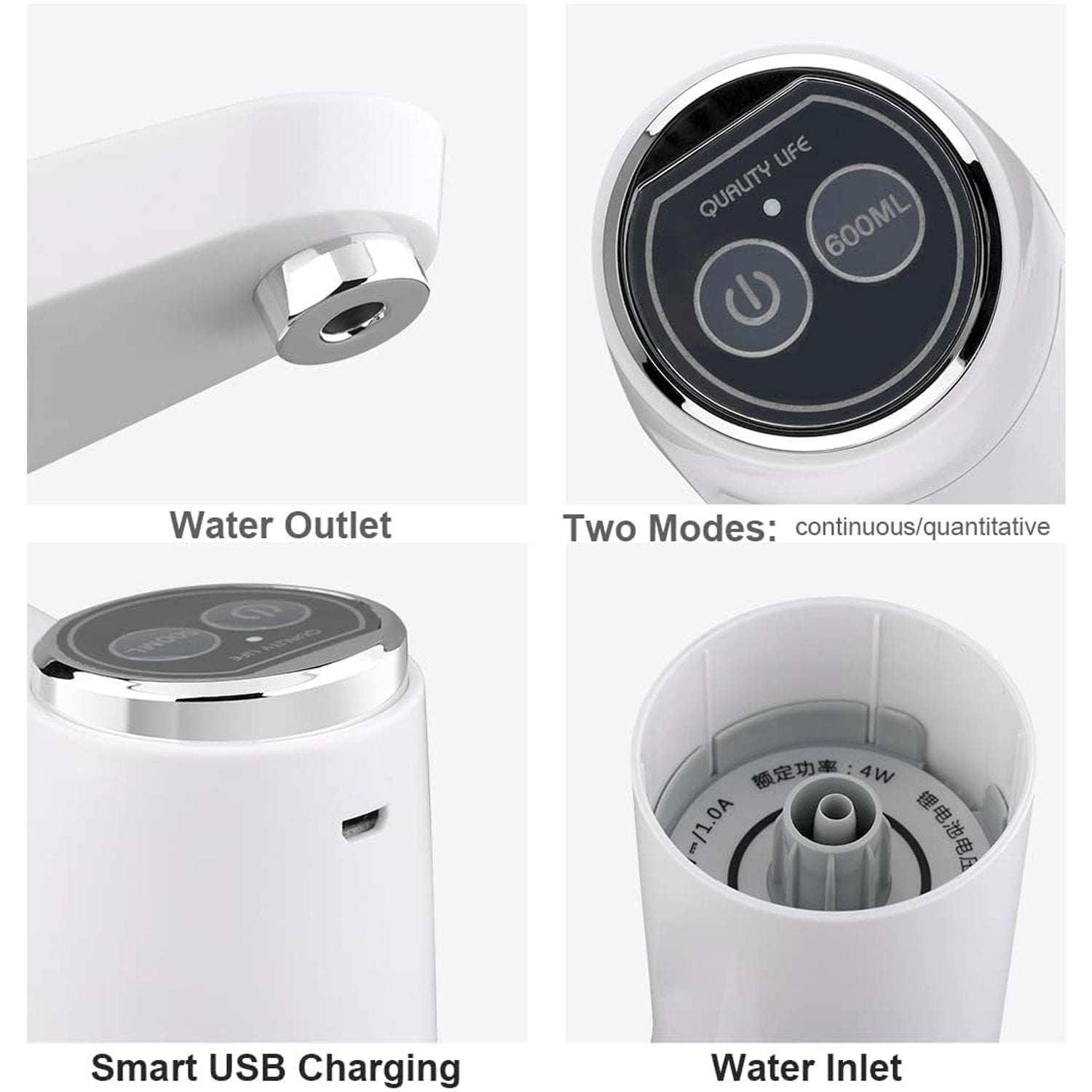 USB Electric Water Dispenser Pump, Portable Bottle Pump for Home & Travel Use - Image 4