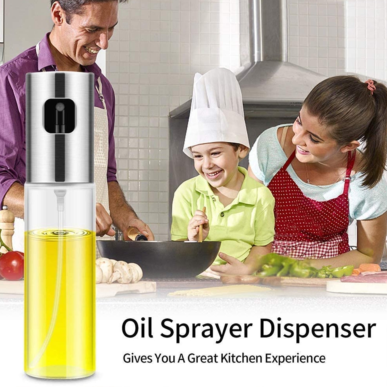 Oil Sprayer Dispenser Glass Bottle for Cooking & Multi-Use - Image 7