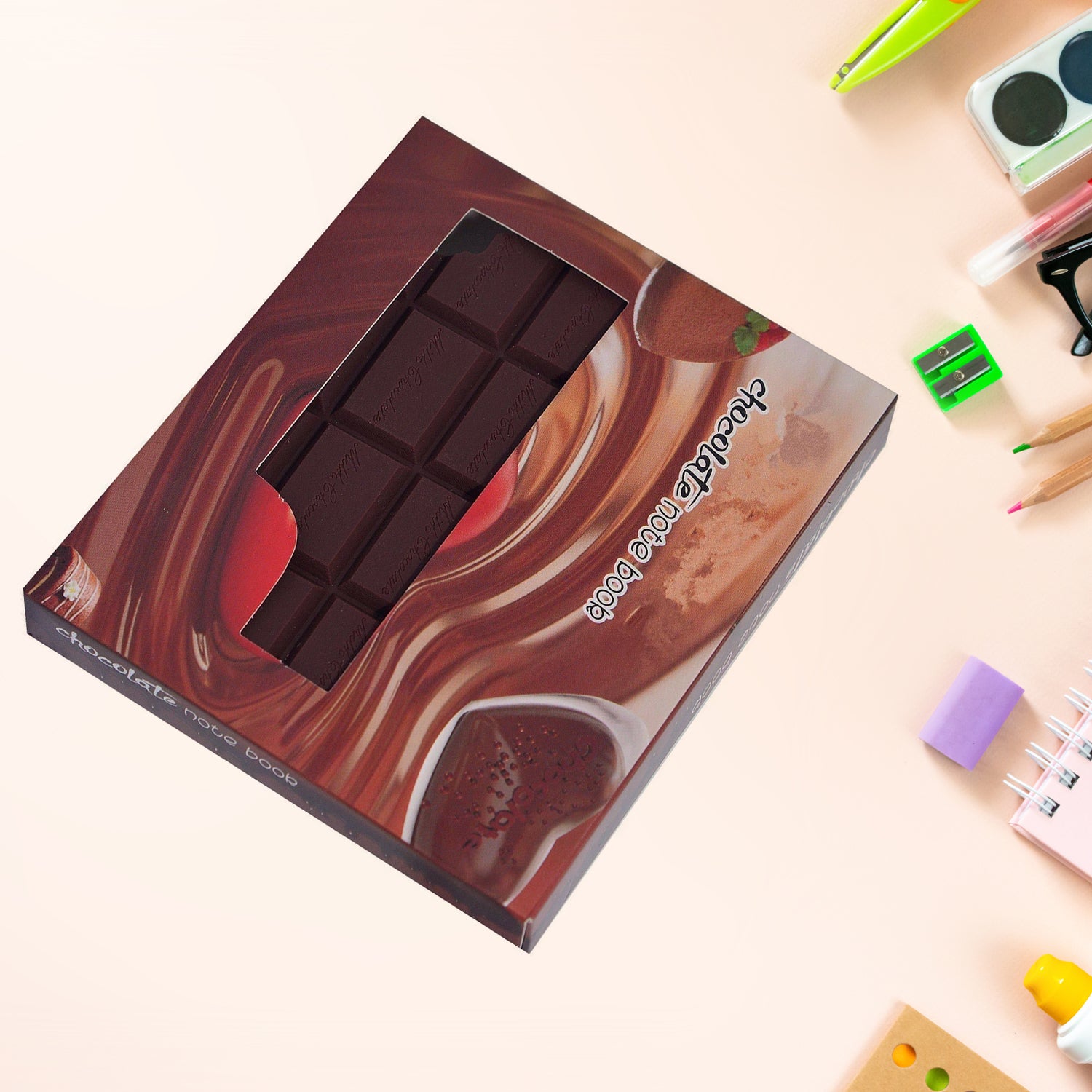 Small Chocolate Scented Bite-Shape Pocket Diary – Rectangular Memo Notebook for Kids (80 Pages) - Image 3