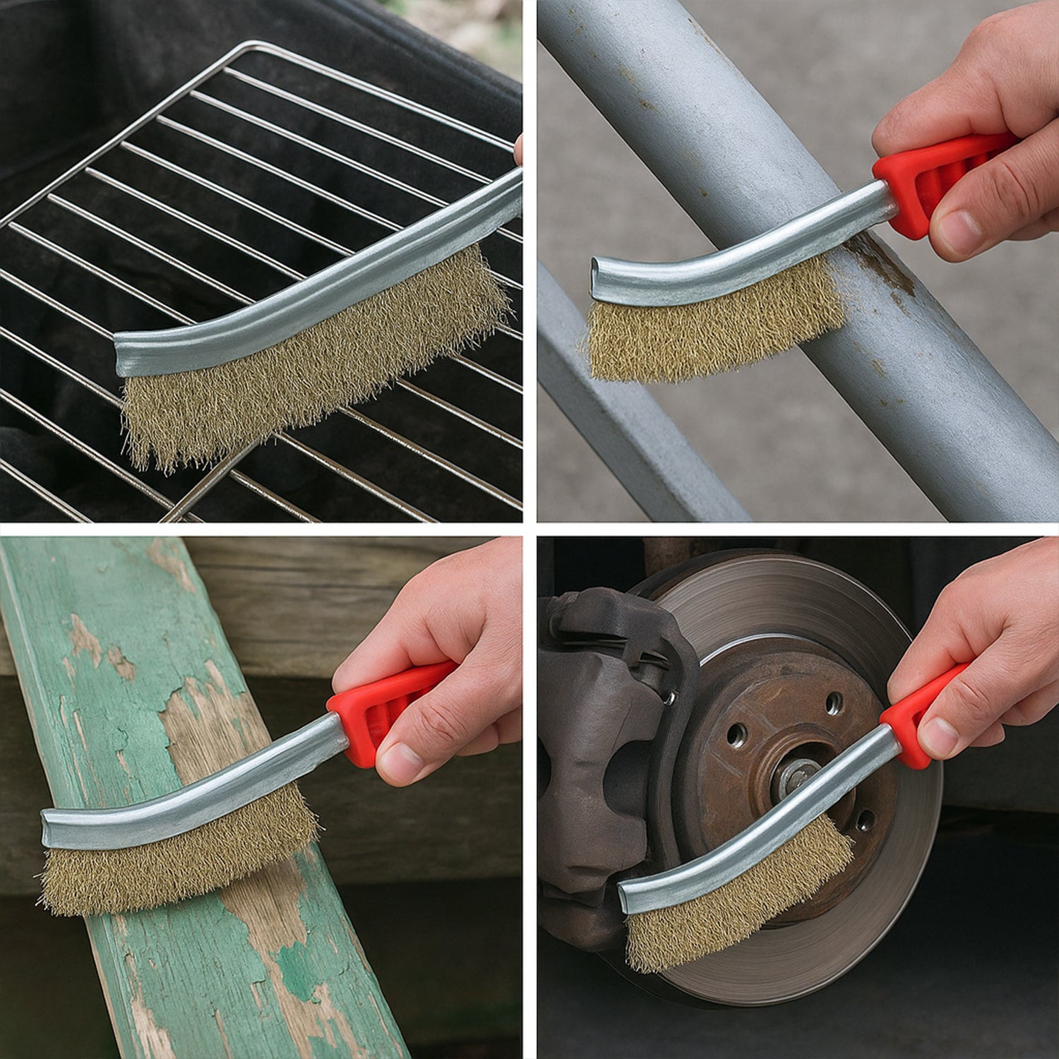 Stainless Steel Wire Hand Brush Metal Cleaner Rust Paint Removing Tool - Image 7