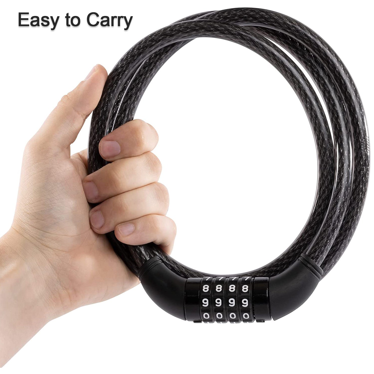 Heavy Duty Multi-Purpose Plastic combination Lock for Helmet & Multi Use - Image 7