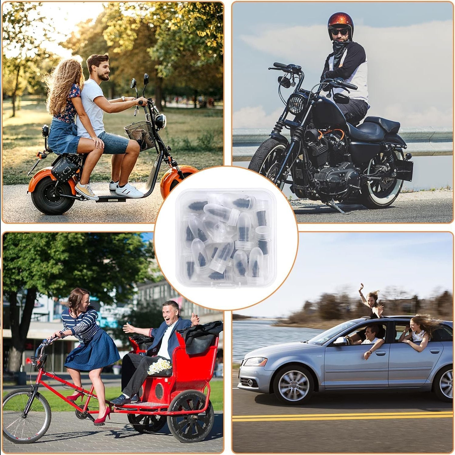 Tire Repair Rubber Nail Car Tire Repair Nails Tire Repair Rubber Screws, Black (10 Pcs Set) - Image 8