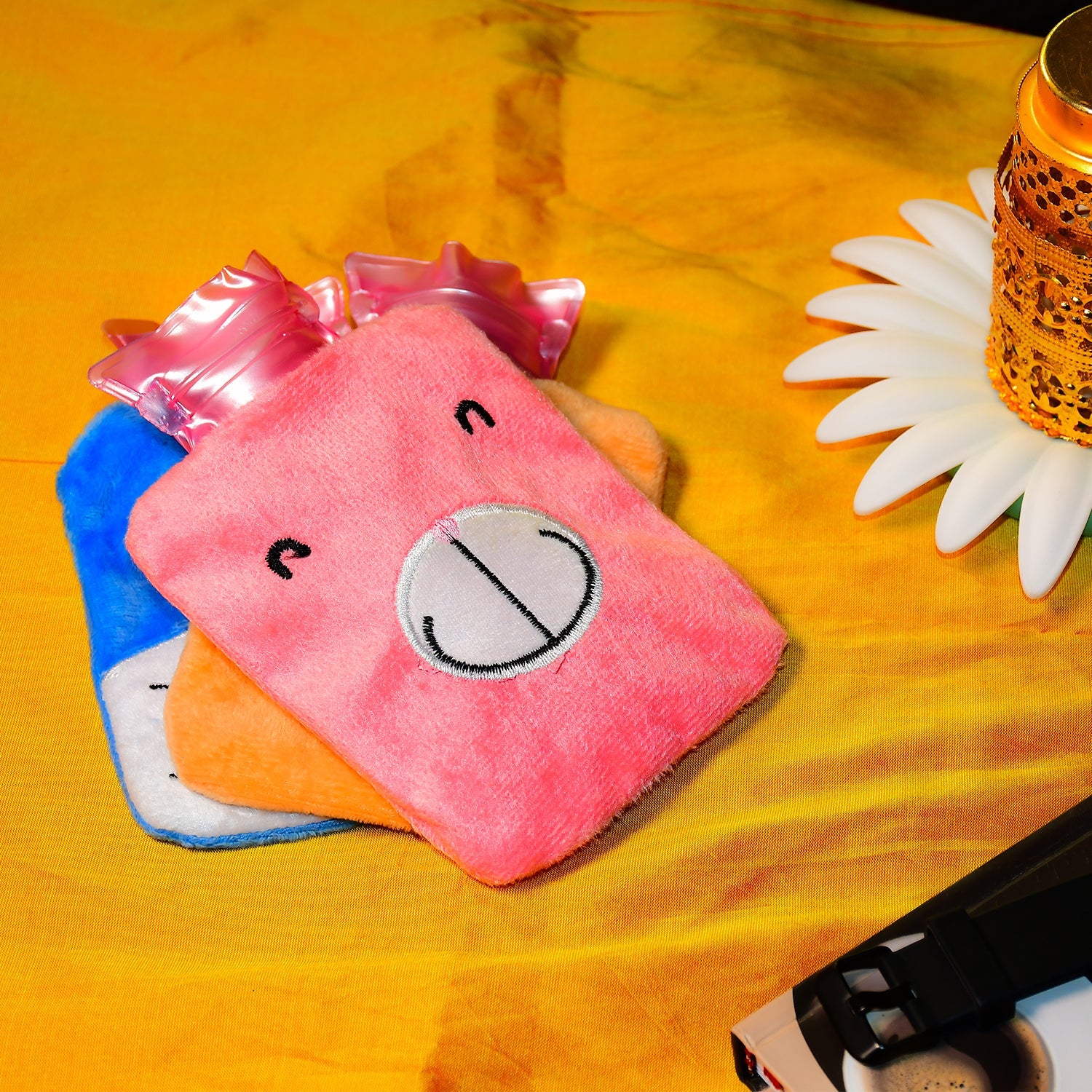 Pink Hot Water Bag with Cover – Relief for Neck, Shoulders & Cramps - Image 7