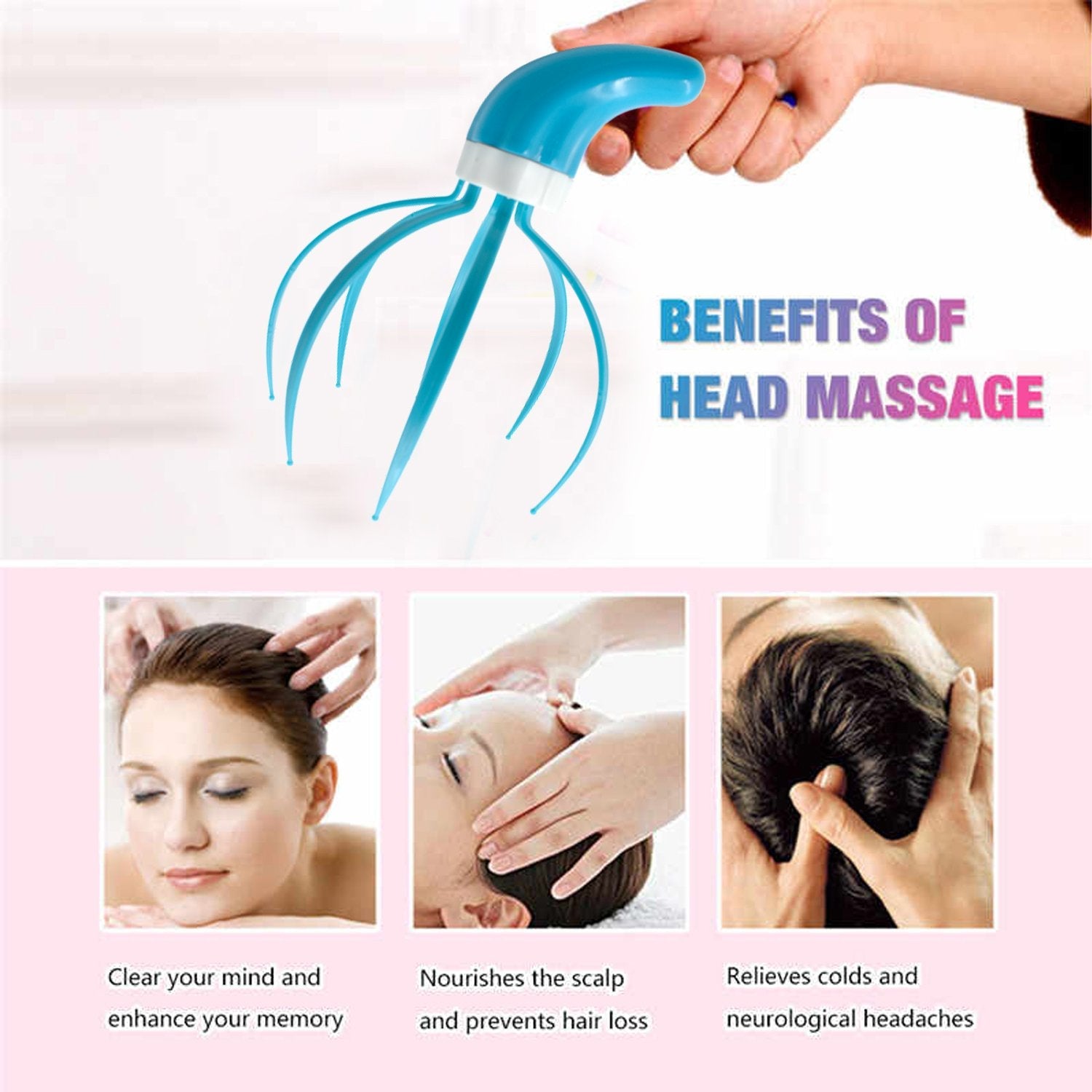 Super Life refreshing Head Massager Hand Grip - Image 5