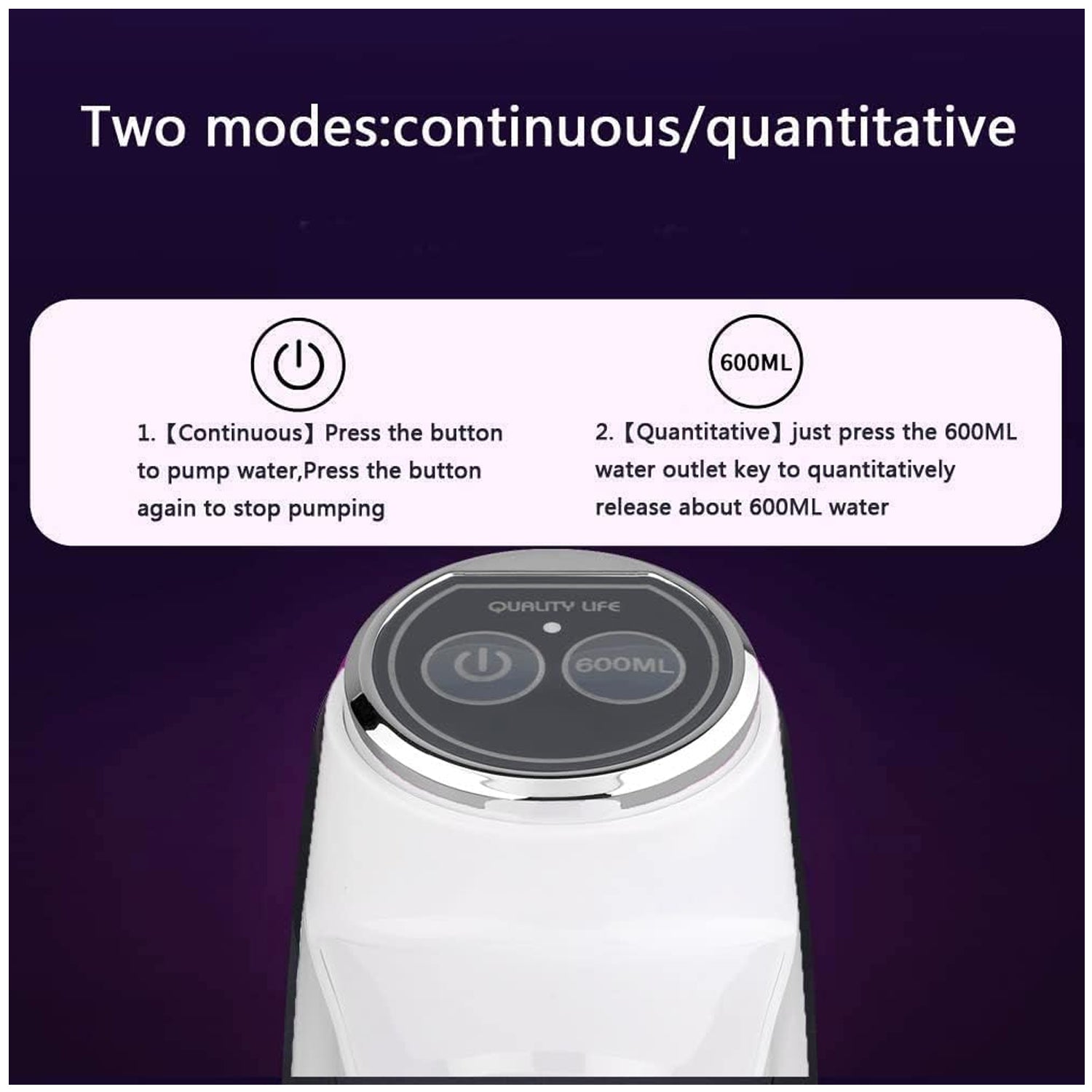 USB Electric Water Dispenser Pump, Portable Bottle Pump for Home & Travel Use - Image 6