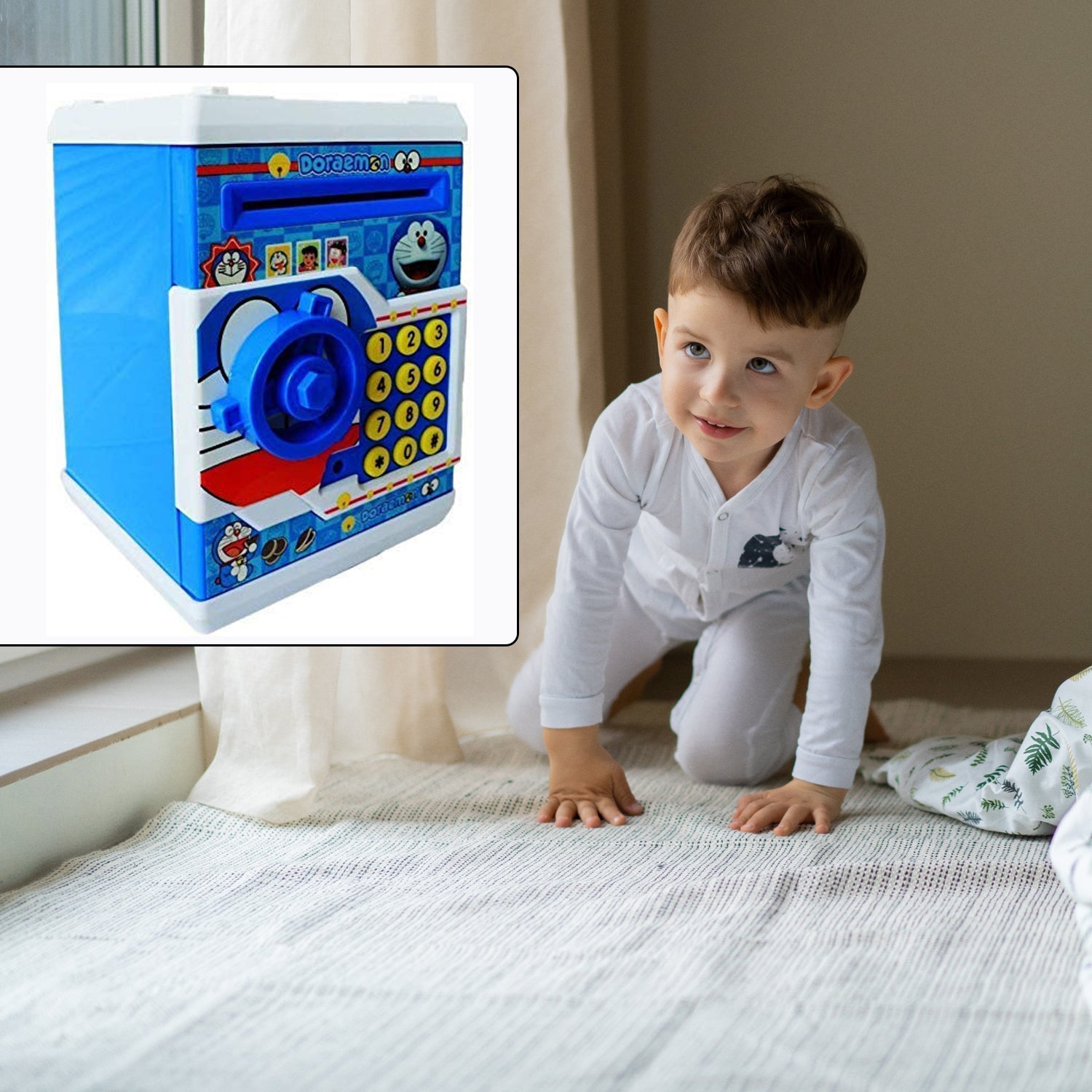 Electronic Piggy Bank ATM with Password for Kids Savings - Image 6