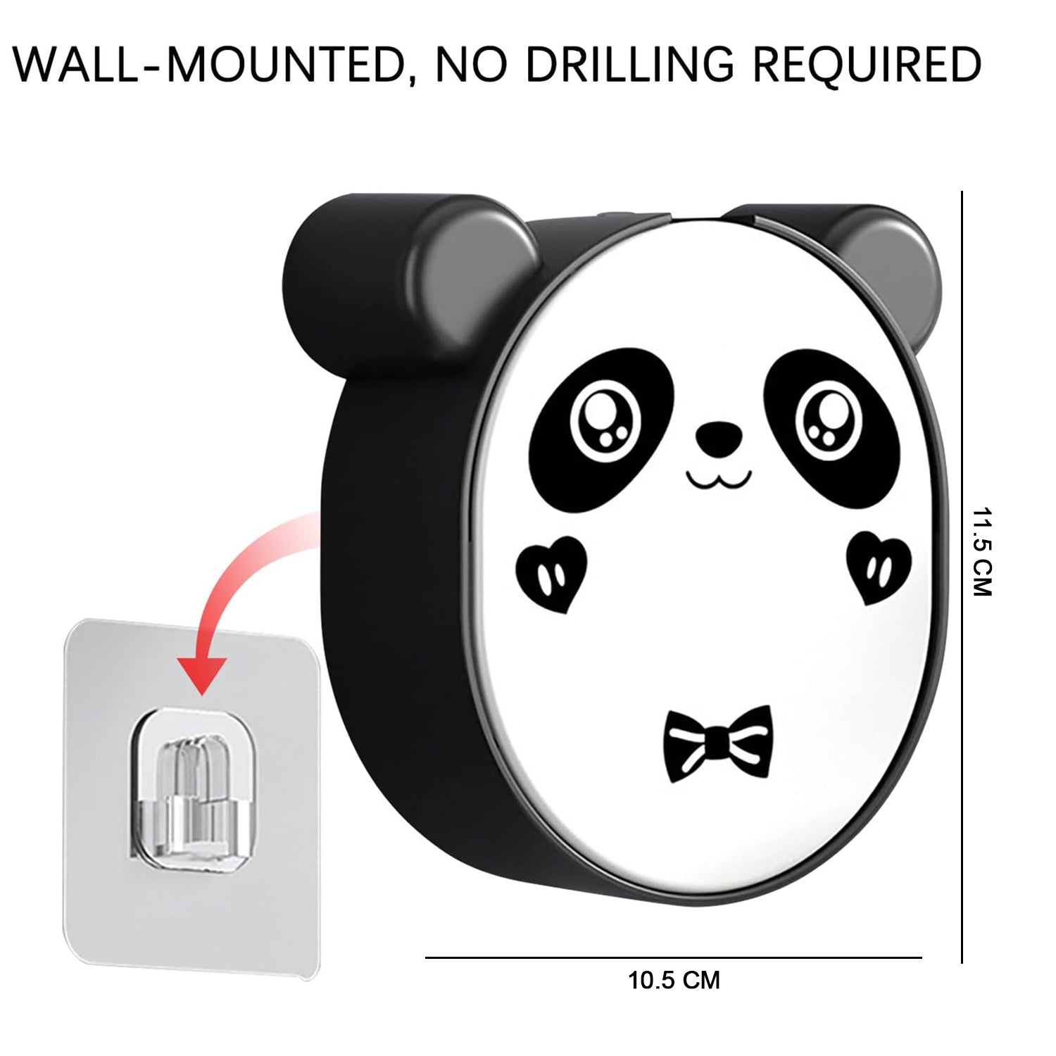 Plastic Cute Panda Soap Box – Wall Mounted Flip-Top Drain Soap Case (1 Pc) - Image 8