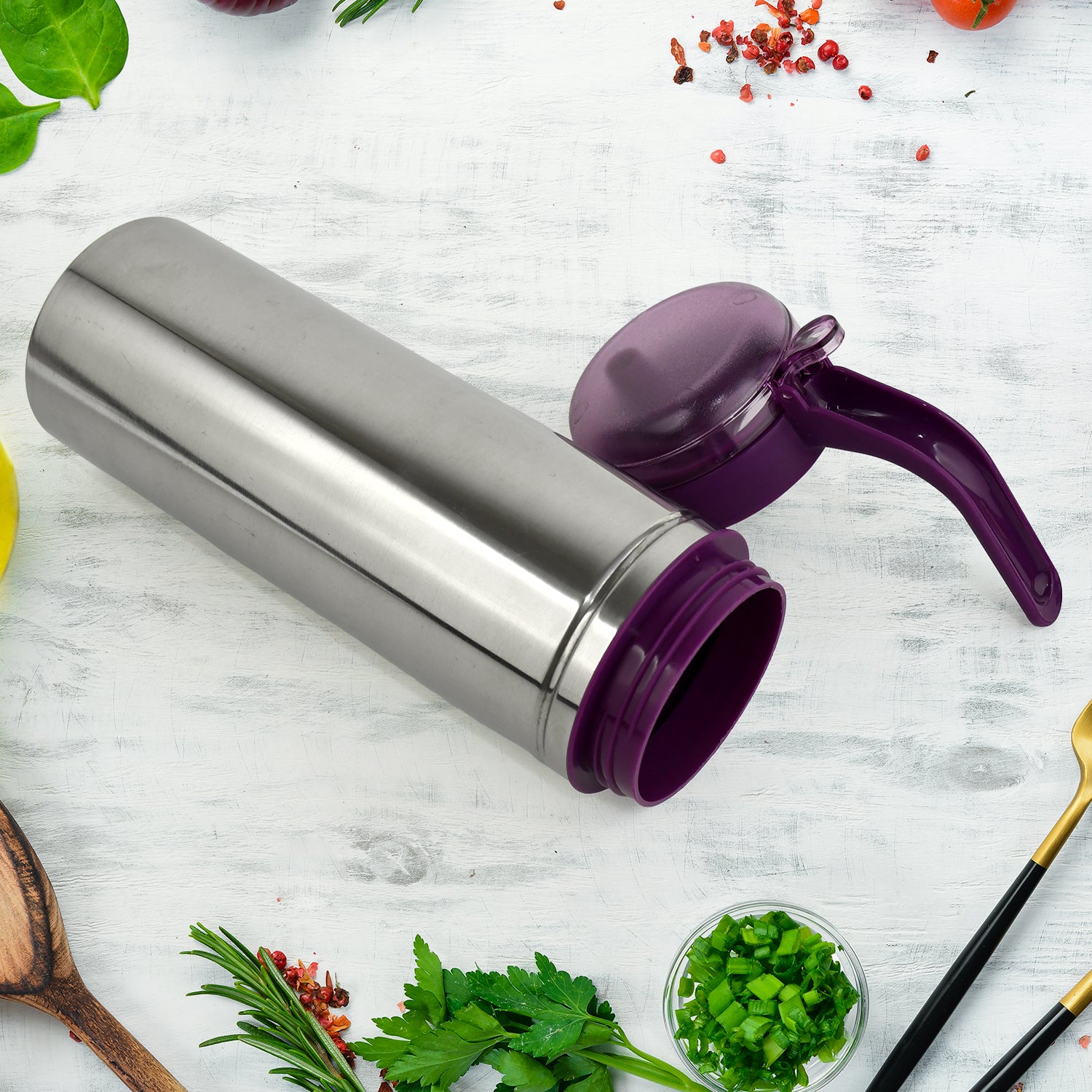 Apex 1000ml Approx. Stainless Steel Oil Pourer (1 Pc) - Image 3