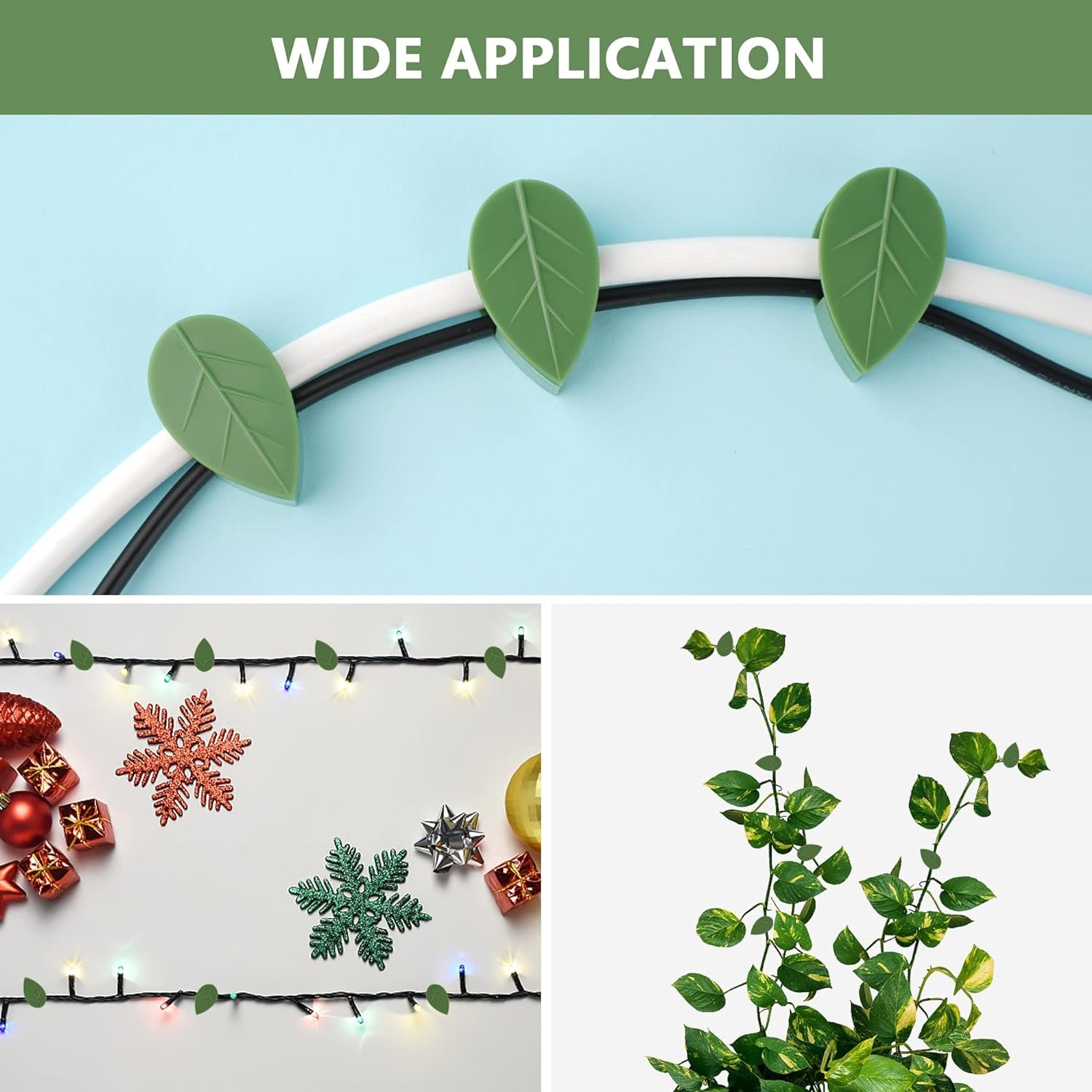 Plant Climbing Wall Fixture Clip Self-Adhesive Hook Vines Traction Invisible Stand Green Plant Clip Garden Wall Clip Plant Support Binding Clip Plants for Indoor Outdoor Decoration (30 Pcs Set) - Image 5