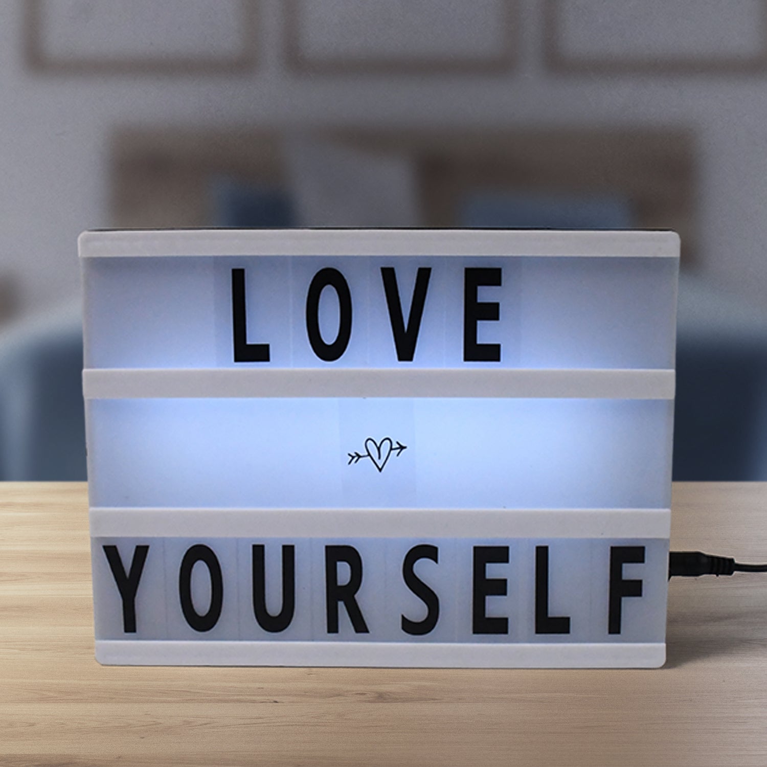 Black Mini A6 Magnetic Cinematic Light Box with 82 Characters and 10 Emojis (1 Set) - Image 8