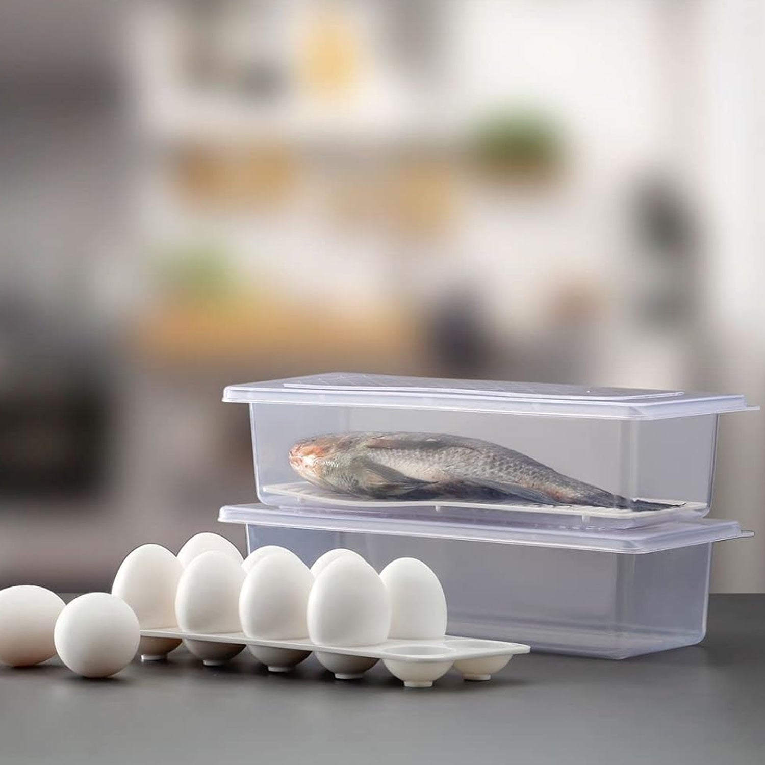 Vegetables & Fruits Freezer Storage Container (PACK OF 6PC 1500ML) - Image 3