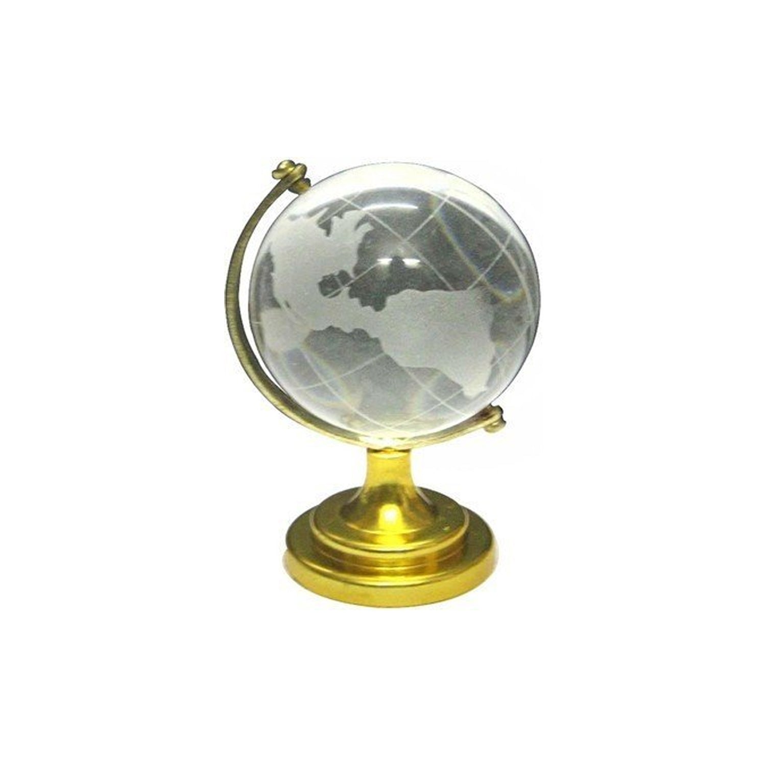 Crystal Globe / World Map 50 mm with Golden Stand (1 Pc) - Image 5