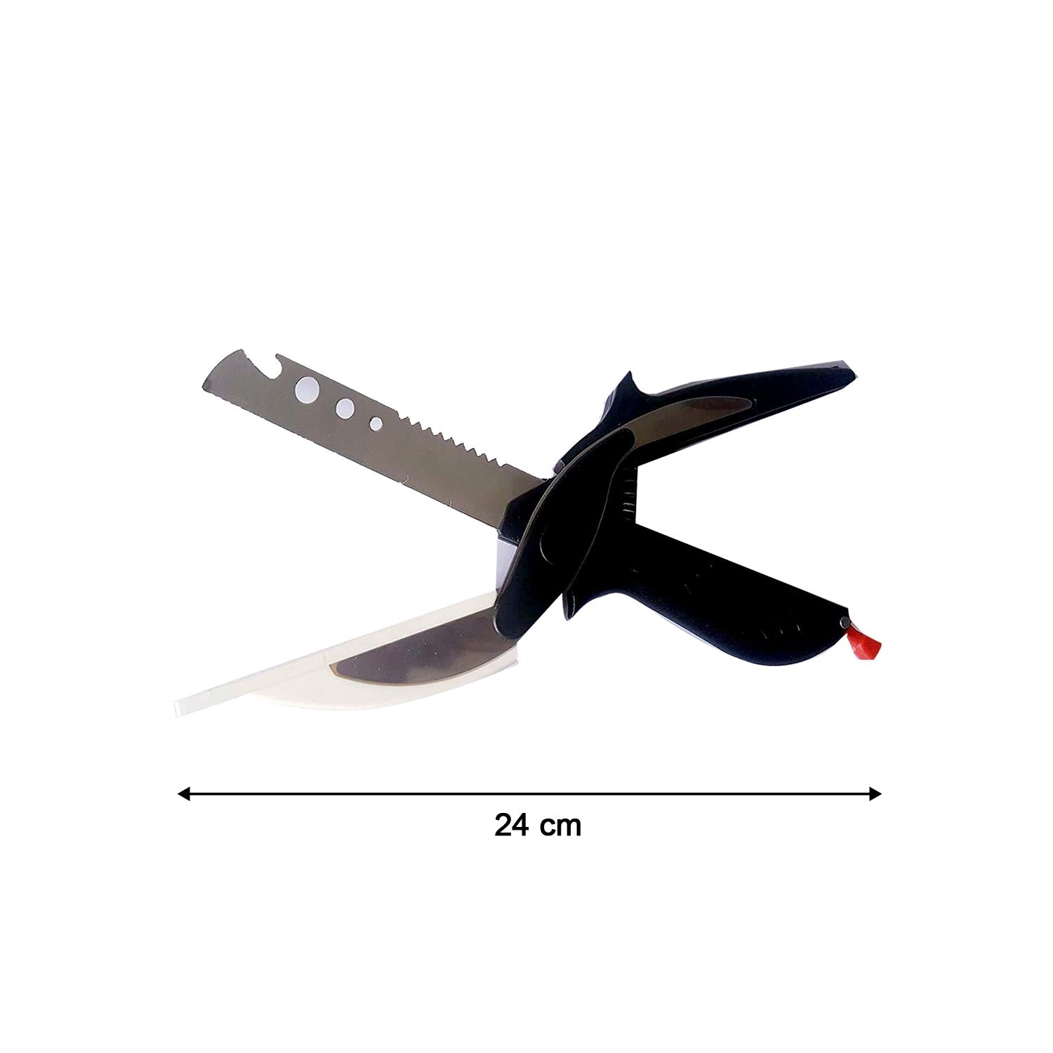 Stainless Steel 4 in 1 Clever Cutter, Black - Image 5