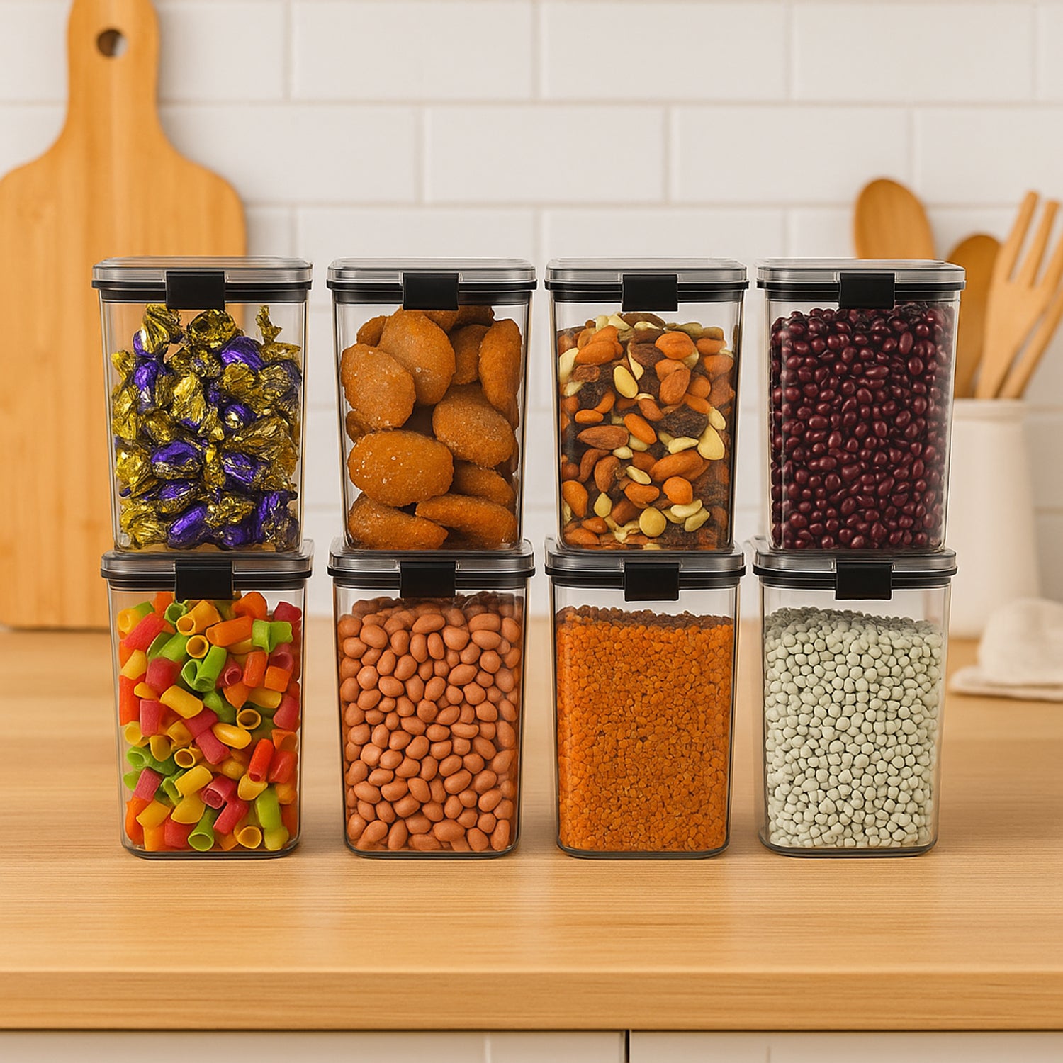 1200 ML Airtight Lock & Lock Food Storage Container Set – 2 Piece - Image 7