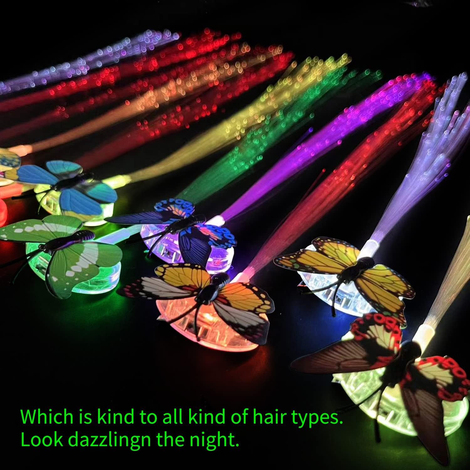 LED Butterfly Hair Braid Clip (Mix Color, 1 Pc) - Image 4