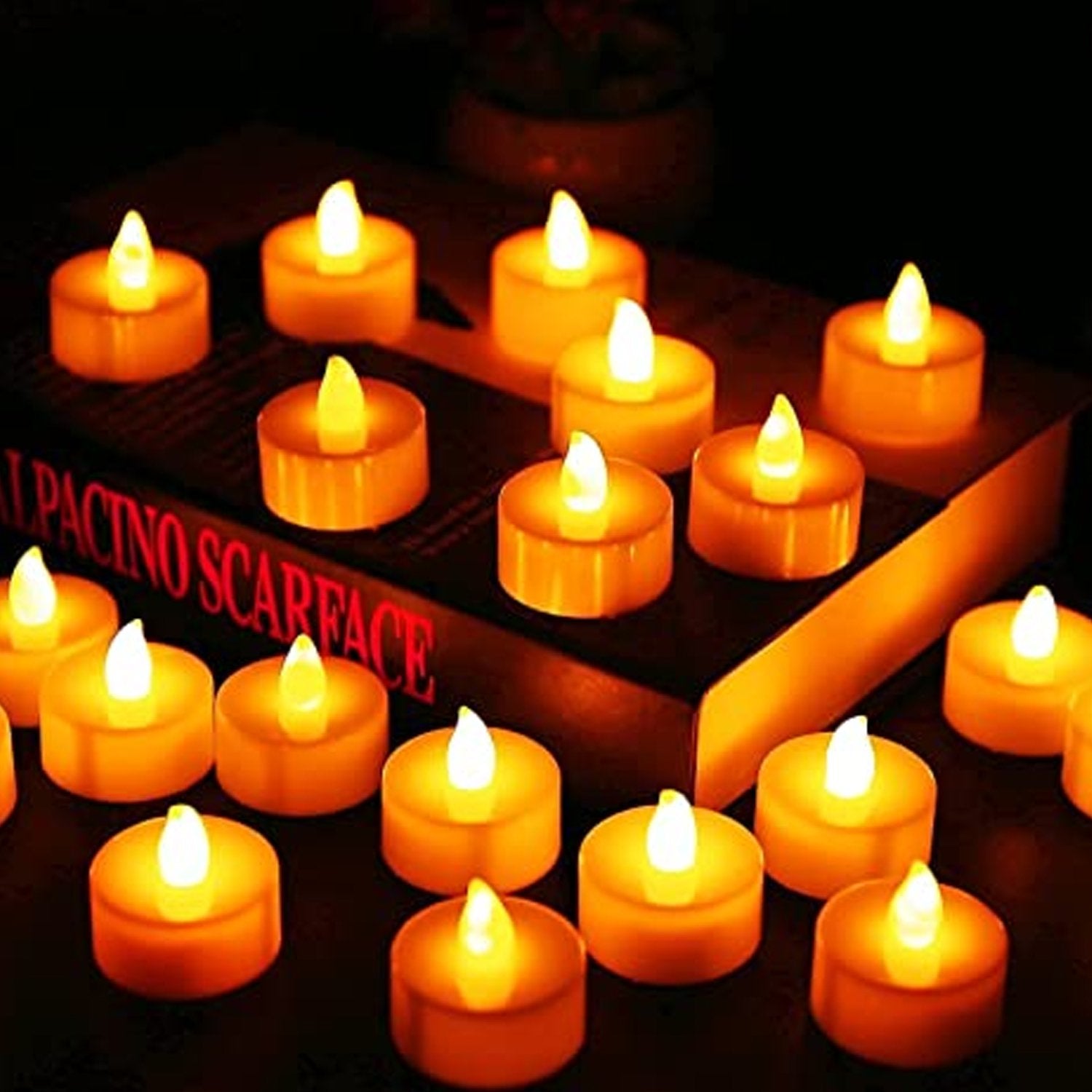Festival Decorative - LED Tealight Candles, Diwali (White, 24 Pcs) - Image 7