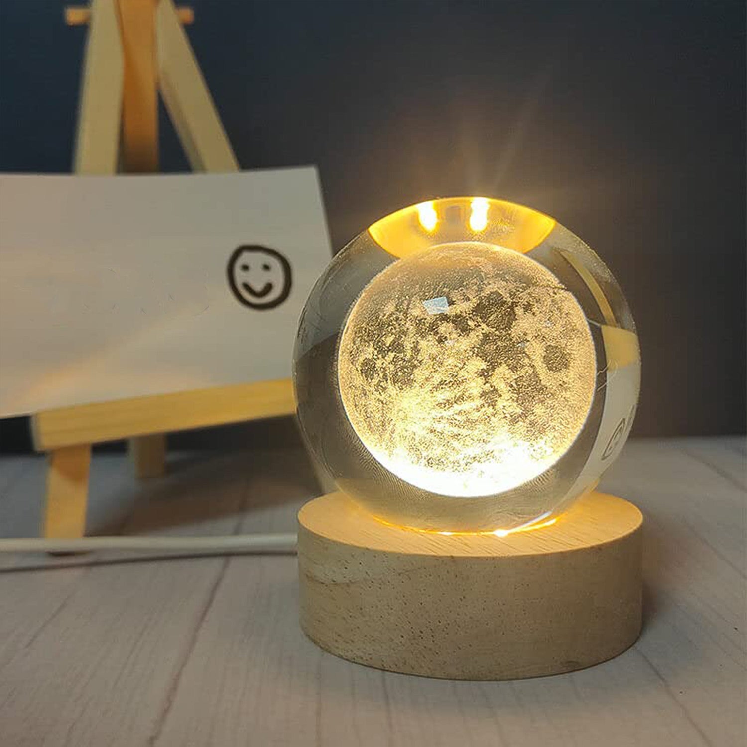 3D Crystal Ball lamps With Base (1 Pc / Mix Design) - Image 9