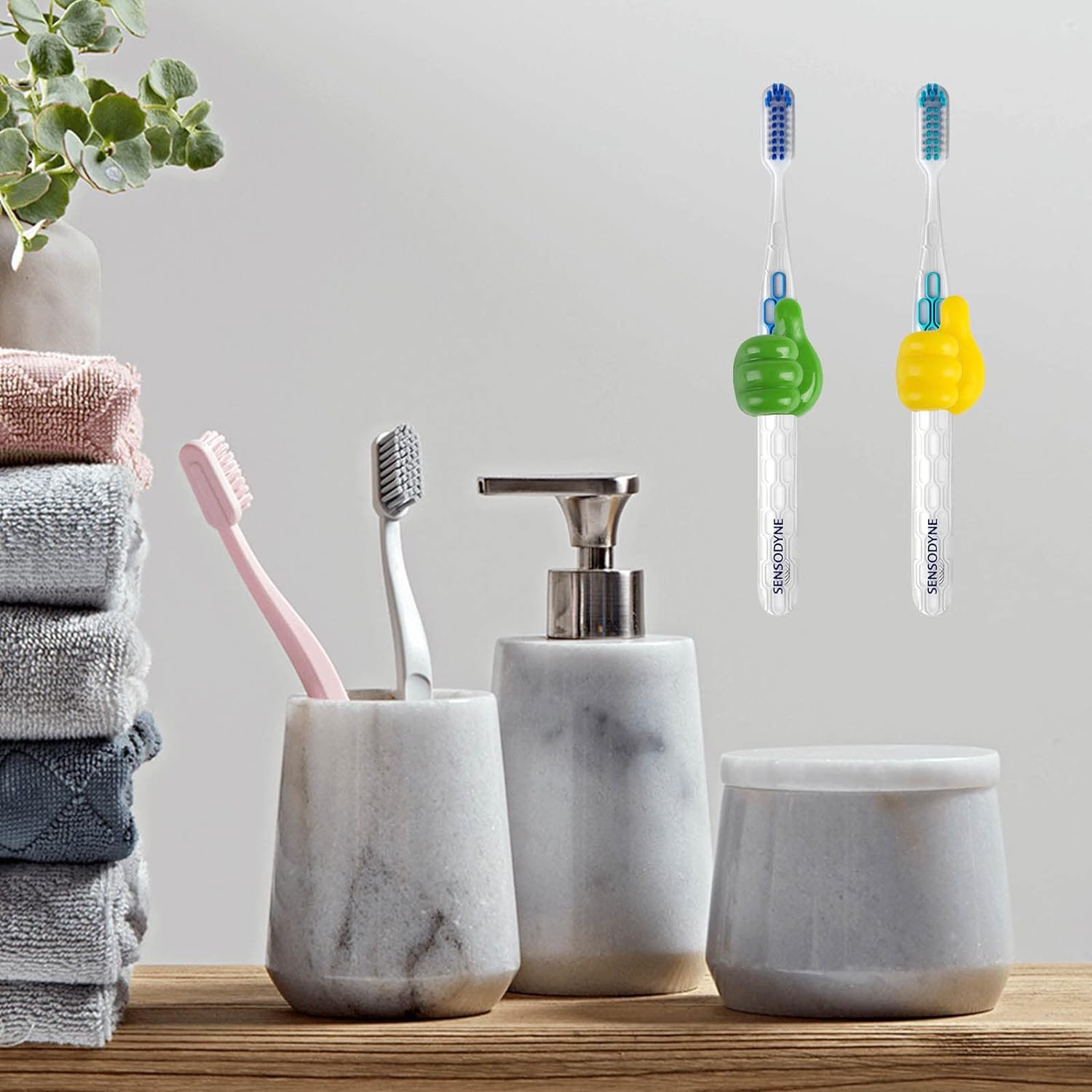 Thumb Cable Clips, Multi-Color Cord Organizer for Home, Office, Car (10 Pc Set) - Image 8