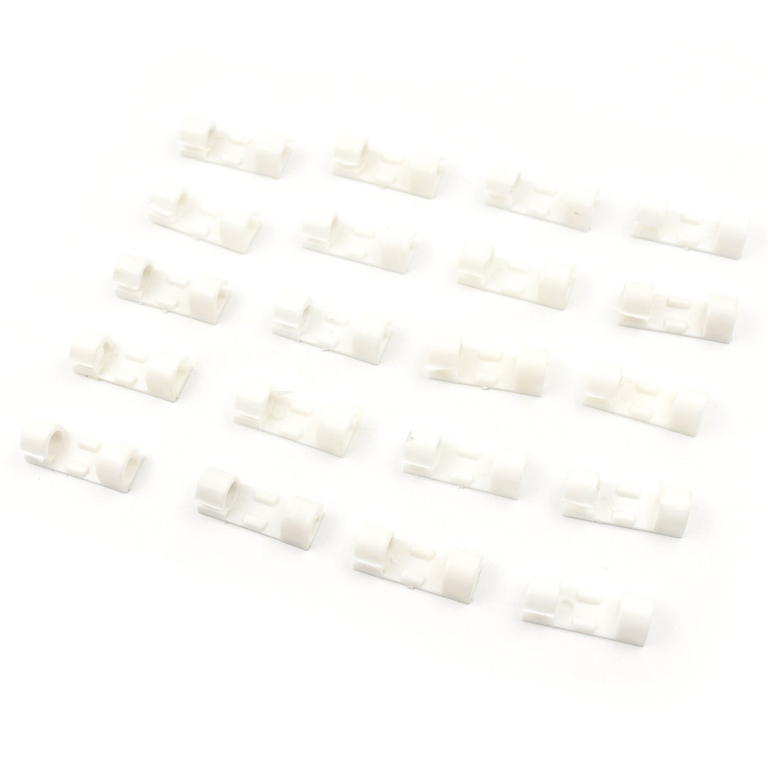 Plastic Cable Clips – Strong Adhesive Wire Organizer for Home, Office & Car (20 Pcs) - Image 4