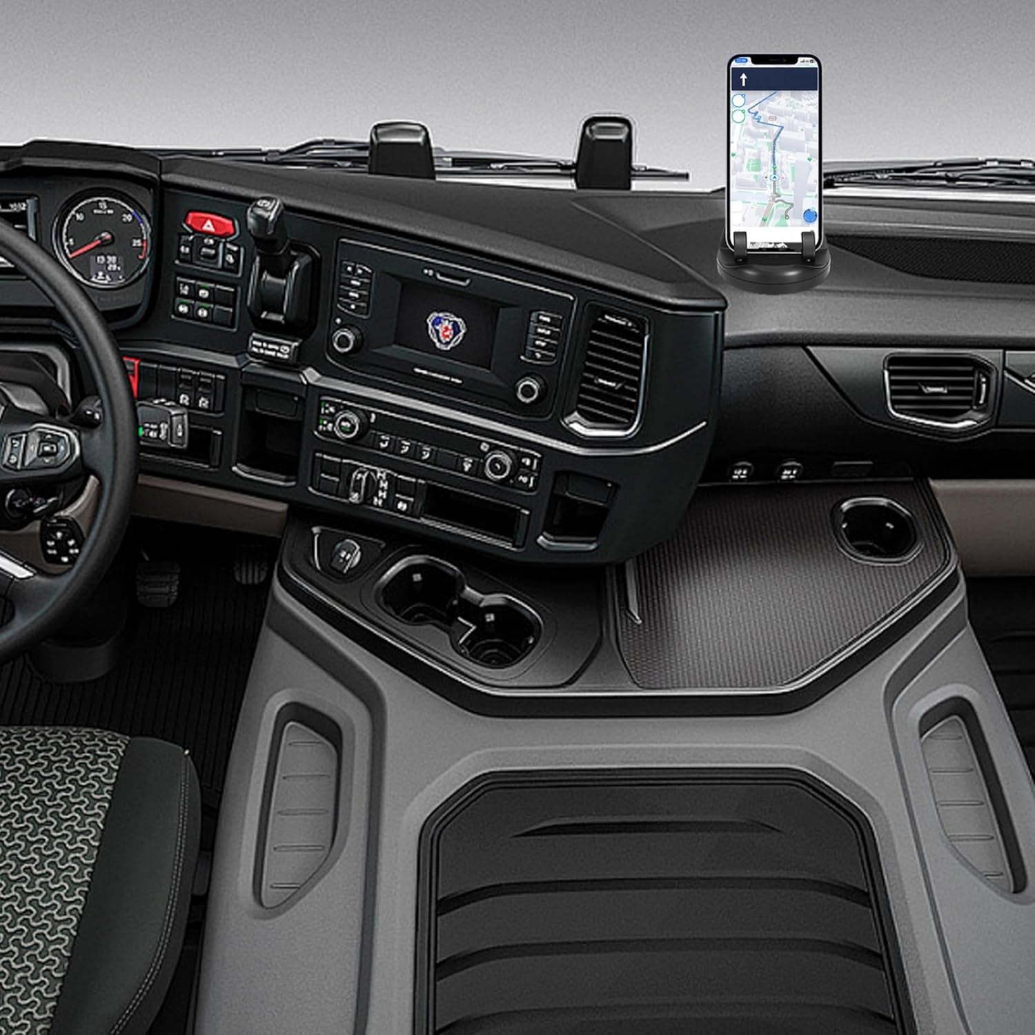 2 in 1 Car Anti-Slip Mat, Phone Holder Non Slip Sticky Phone Mount Holder (1 Set) - Image 7