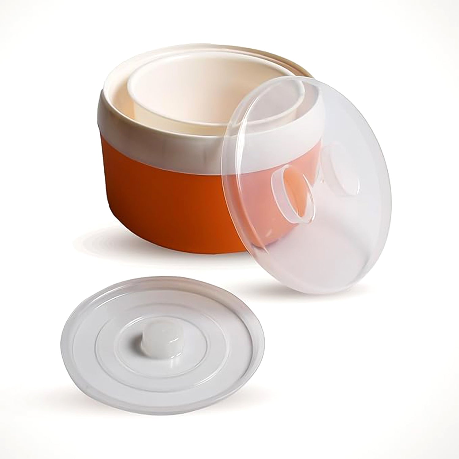 Orange ELECTRONIC YOGURT MAKER, AUTOMATIC YOGURT MAKER MACHINE 1L YOGHURT PLASTIC CONTAINER FOR HOME USE - Image 5