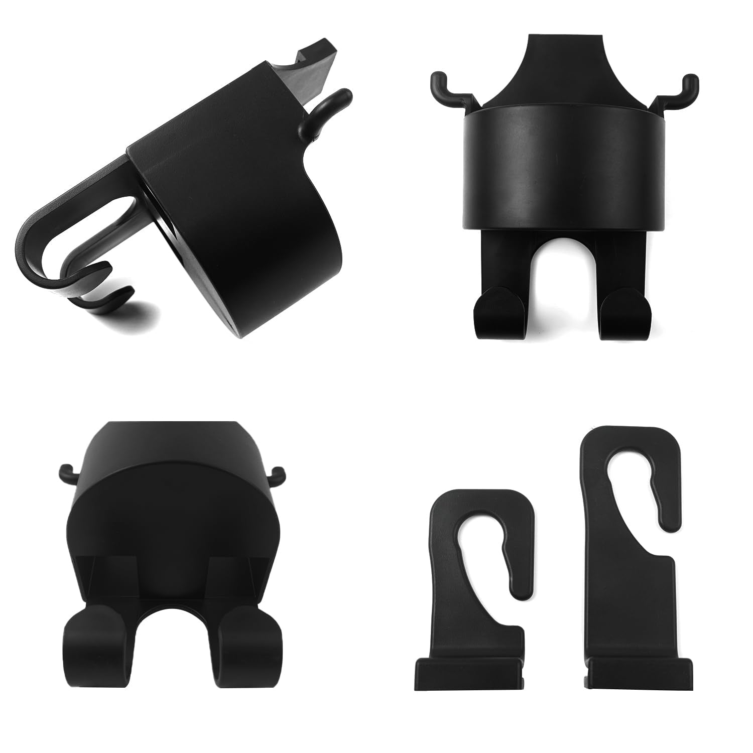 Car Headrest Backseat Organizer, 3 in 1 Automotive Cell Phone Drink cupholder Adapter with Headrest Hooks for Kids and Adults, Multifunctional Storage for Car Travel Accessories - Image 10