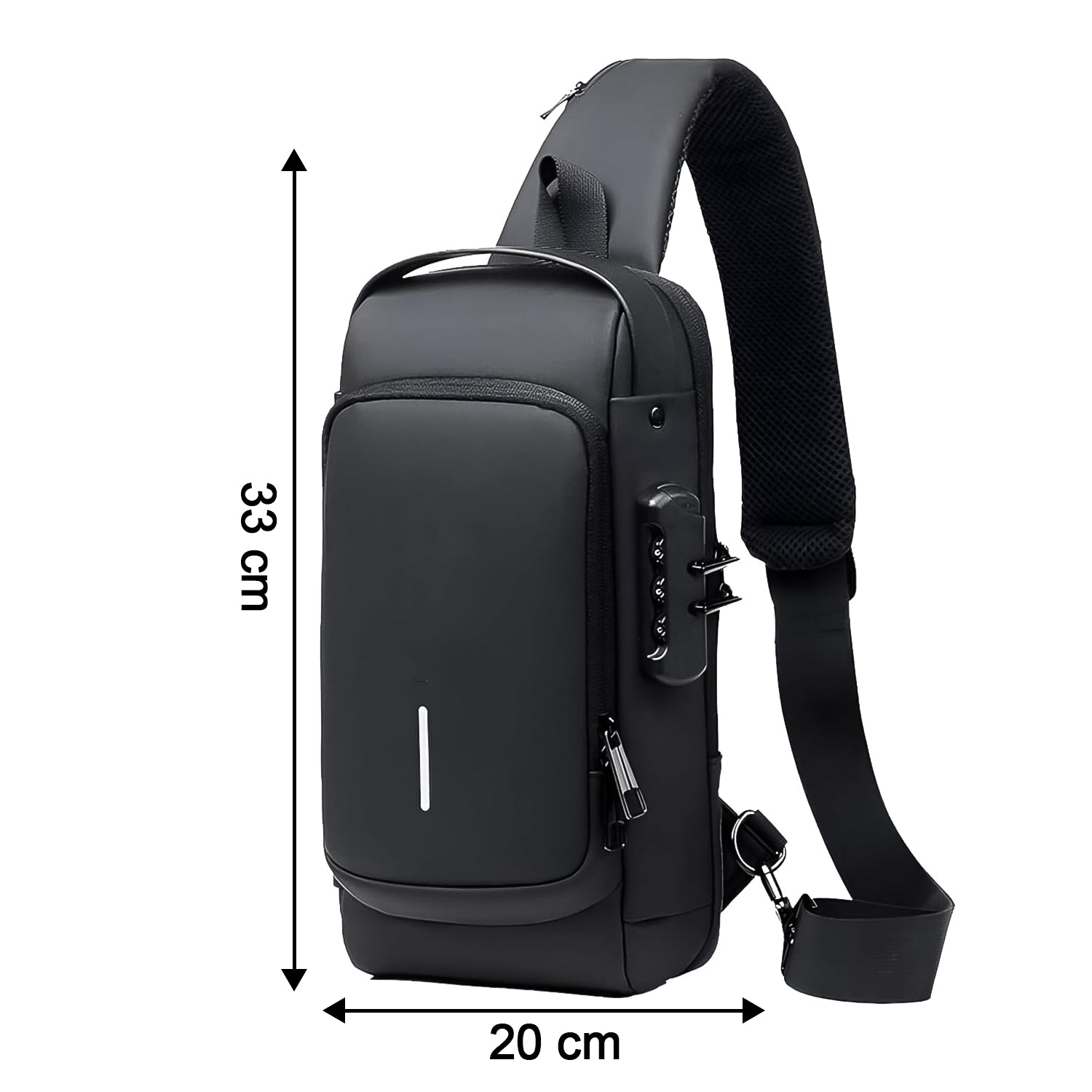 Trendy Anti-Theft Crossbody Sling Bag with USB Charging Port (1 Pc) - Image 6