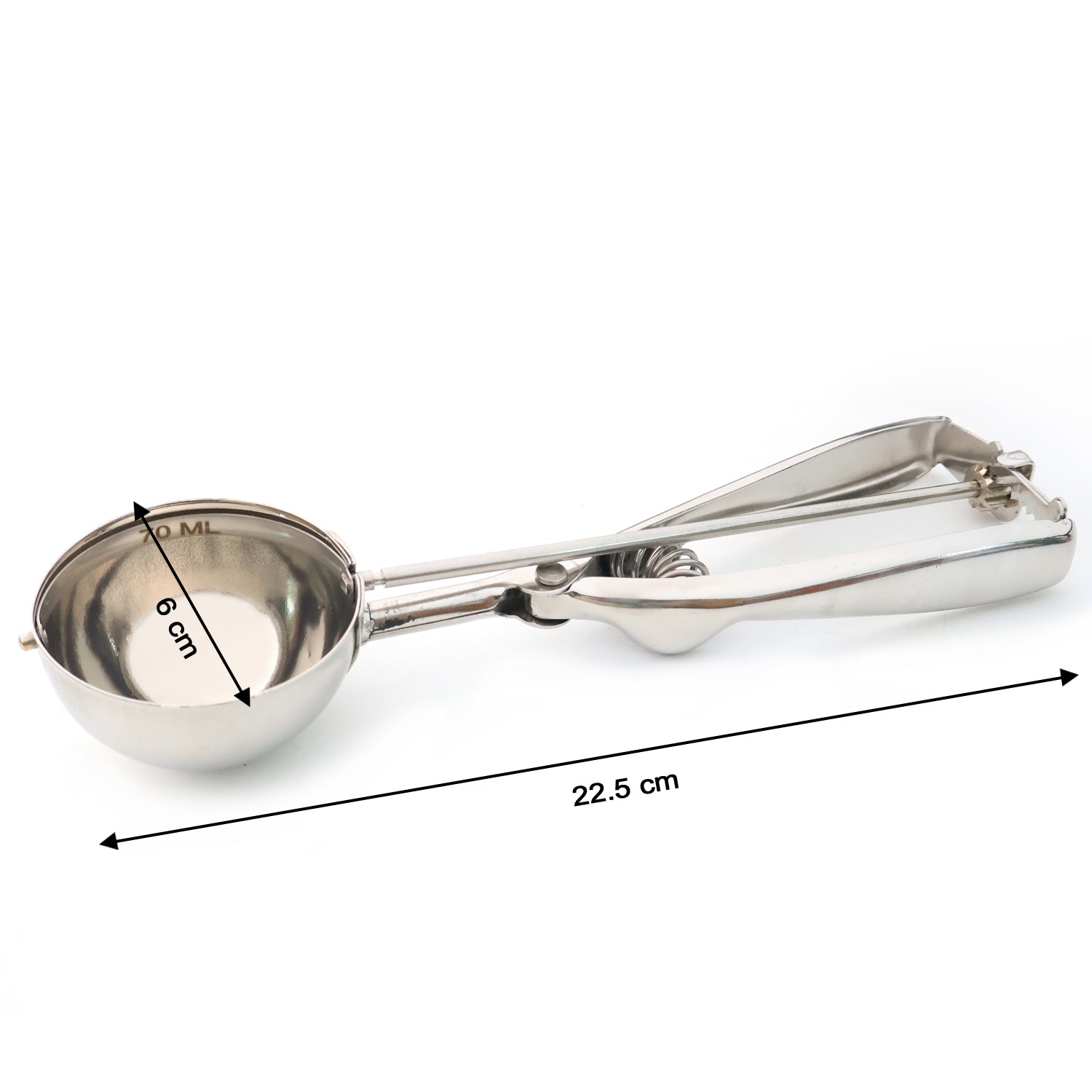 Premium Stainless Steel Ice Cream Scoop with Trigger Release –Approx 70 ML Capacity - Image 6
