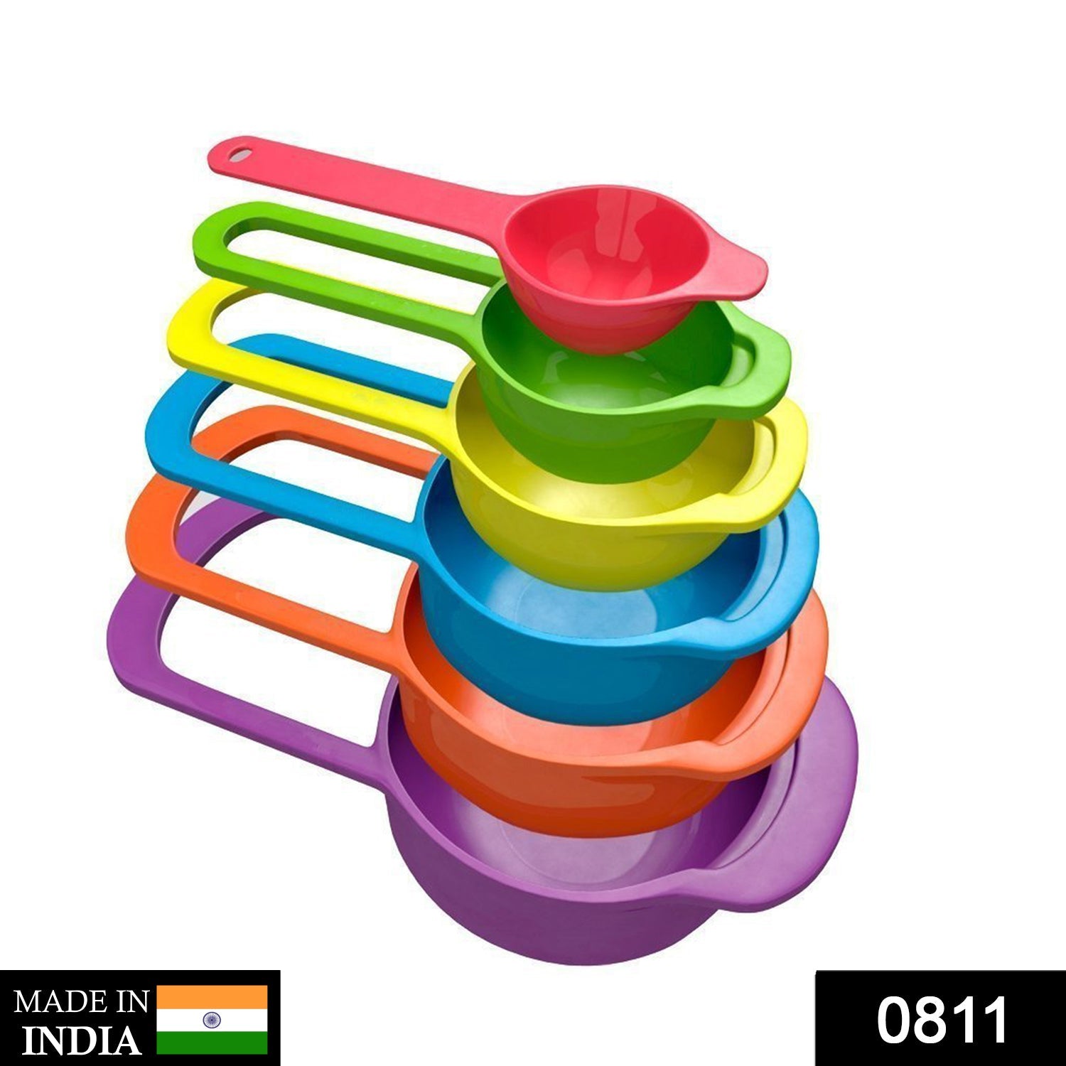 Plastic Measuring Spoons for Kitchen (6 pack) - Image 2