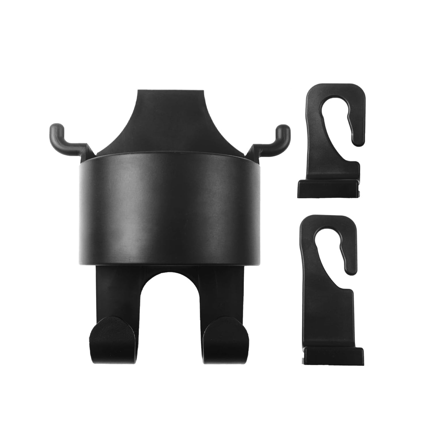 Car Headrest Backseat Organizer, 3 in 1 Automotive Cell Phone Drink cupholder Adapter with Headrest Hooks for Kids and Adults, Multifunctional Storage for Car Travel Accessories - Image 4