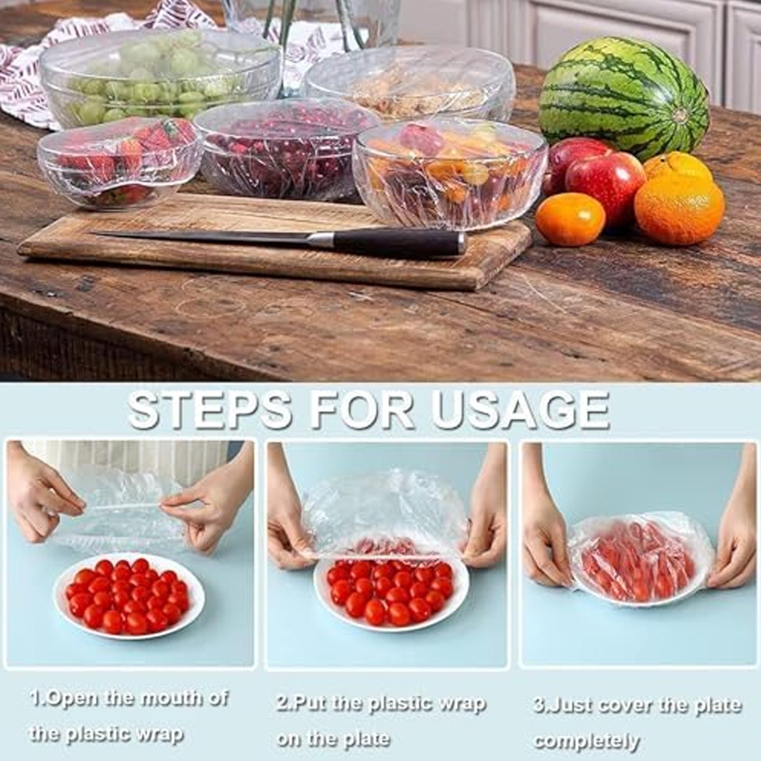 Disposable Elastic Food Storage Covers Bag (100 Pcs Set / Small) - Image 6