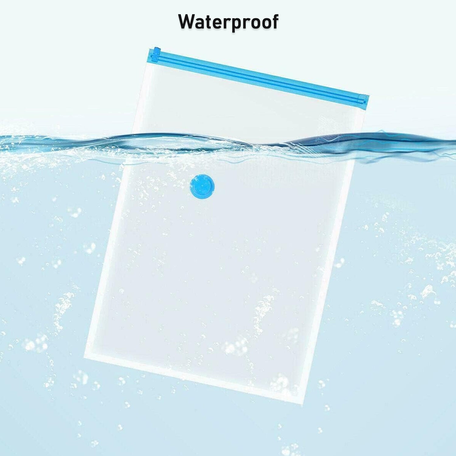 Vacuum Storage Bags with Suction Pump & Shirt clips - Vacuum Bags - Big Capacity Vacuum Seal Bags for Travel Clothes Blankets Pillows, Compression Bags | Space Saver Vacuum Storage Bags (5 Pcs Set) - Image 5