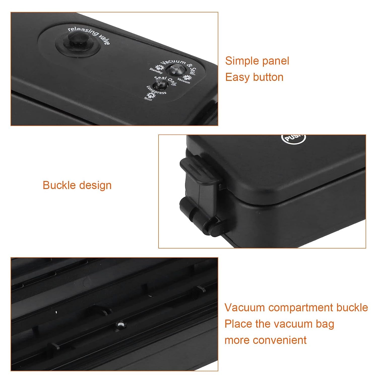 Vacuum Sealer Machine with 10 Bags, Automatic Hands-Free, Smart Food Preservation (1 Set) - Image 10