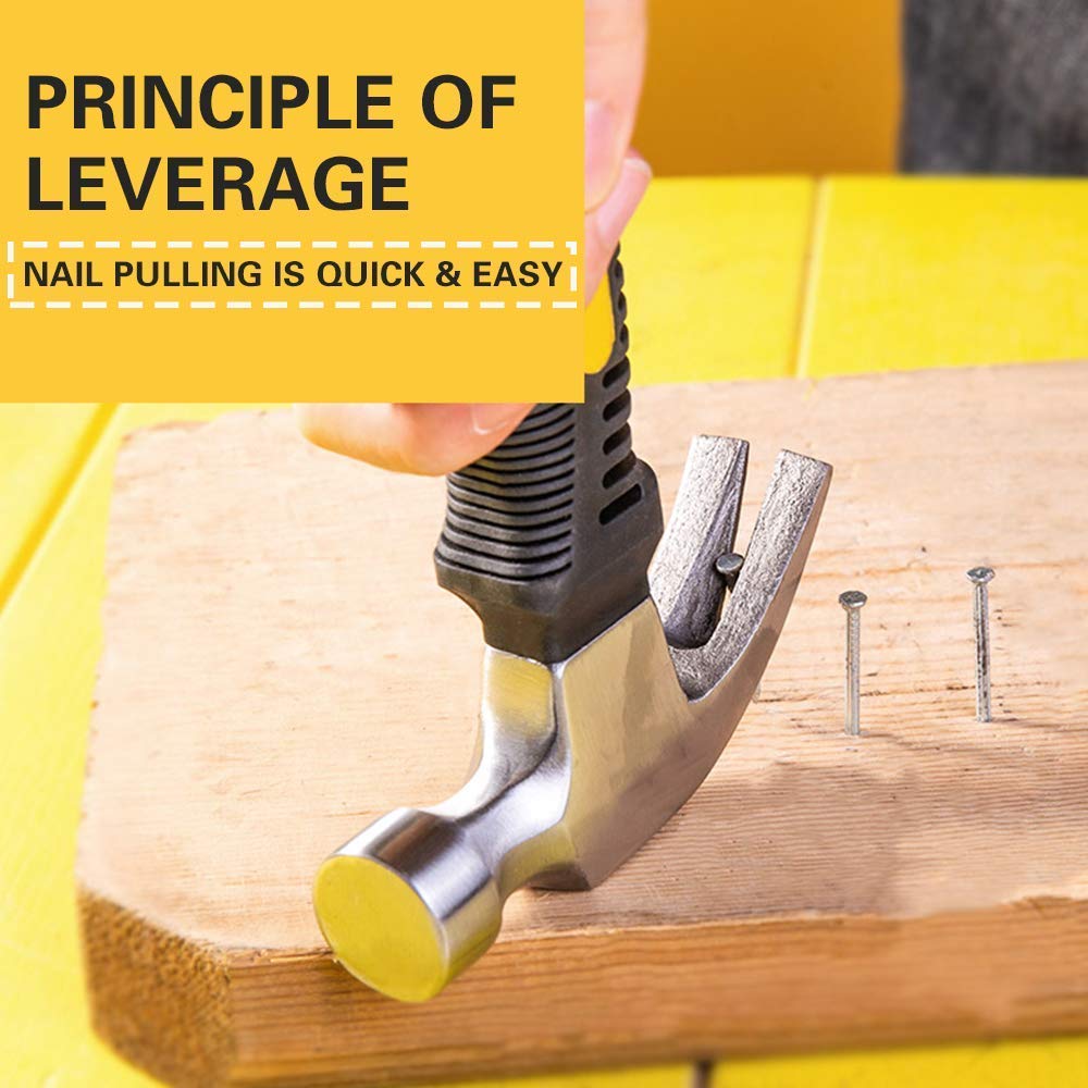 Mini Claw Hammers Short Handle Plastic Grip (300 gram) - Image 5