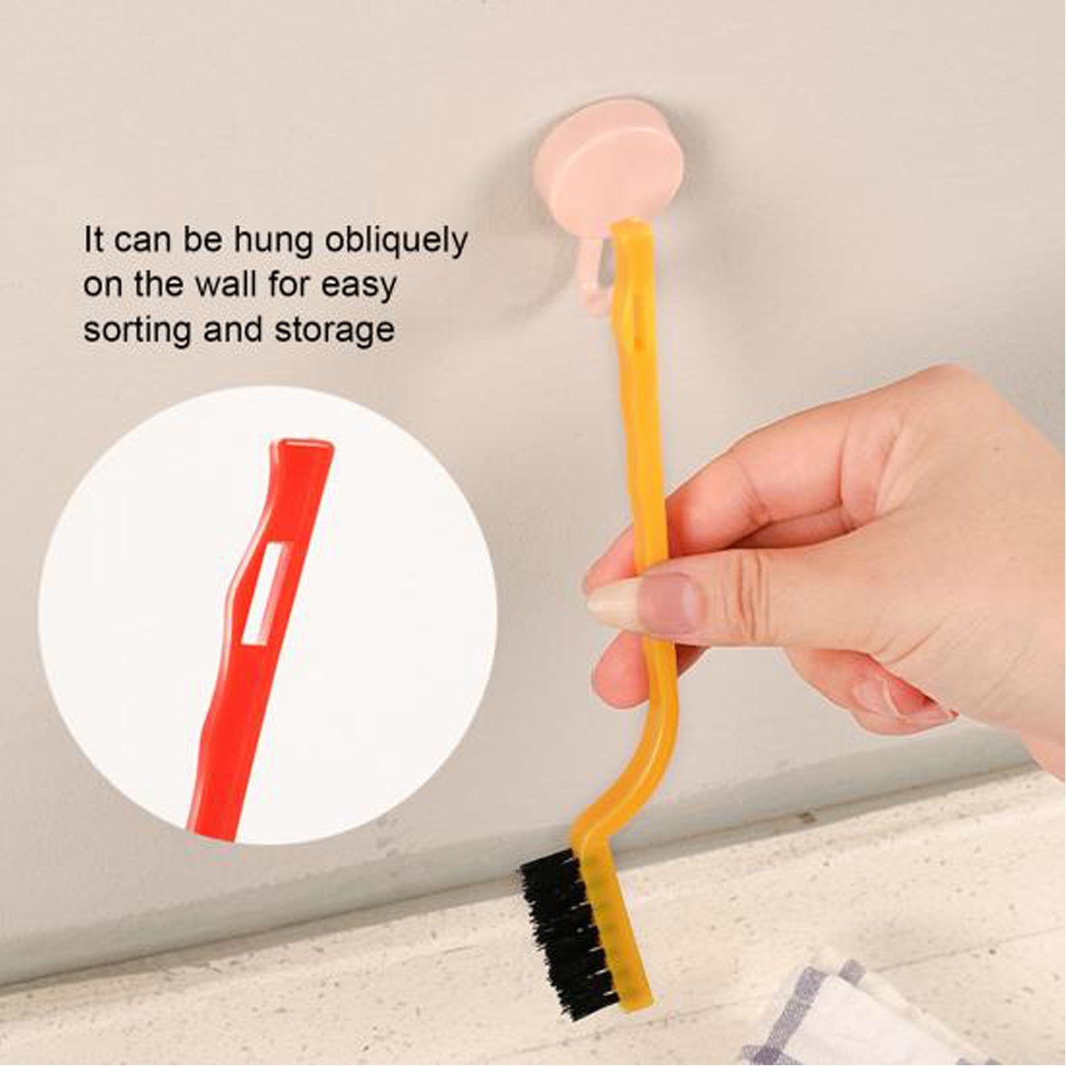 3-Piece Mini Wire Brush Set: Tackle Tough Cleaning Jobs (Multi-Material) - Image 5