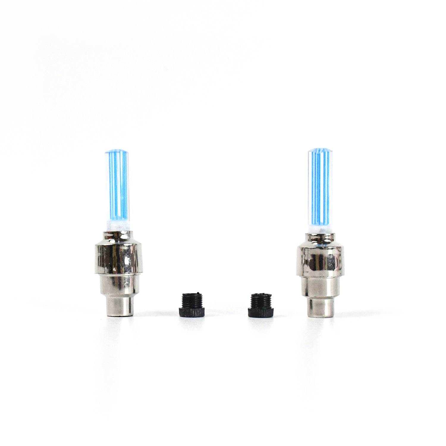 LED Flash Light lamp tyre Wheel Valve Sealing caps (2 Pc / Mix Color) - Image 10