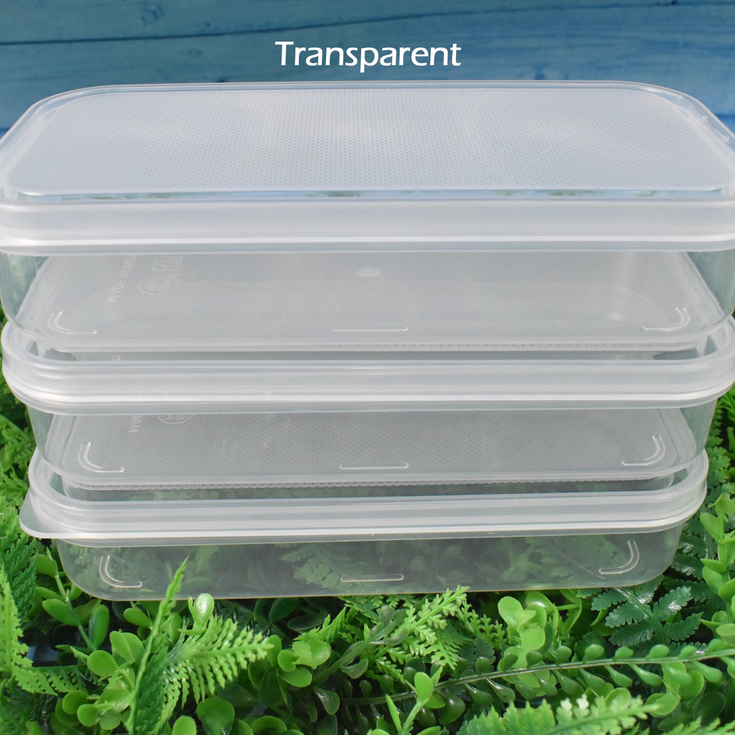 Plastic Square Lunch Box, Kitchen Containers Set (3 Pcs Set) - Image 3