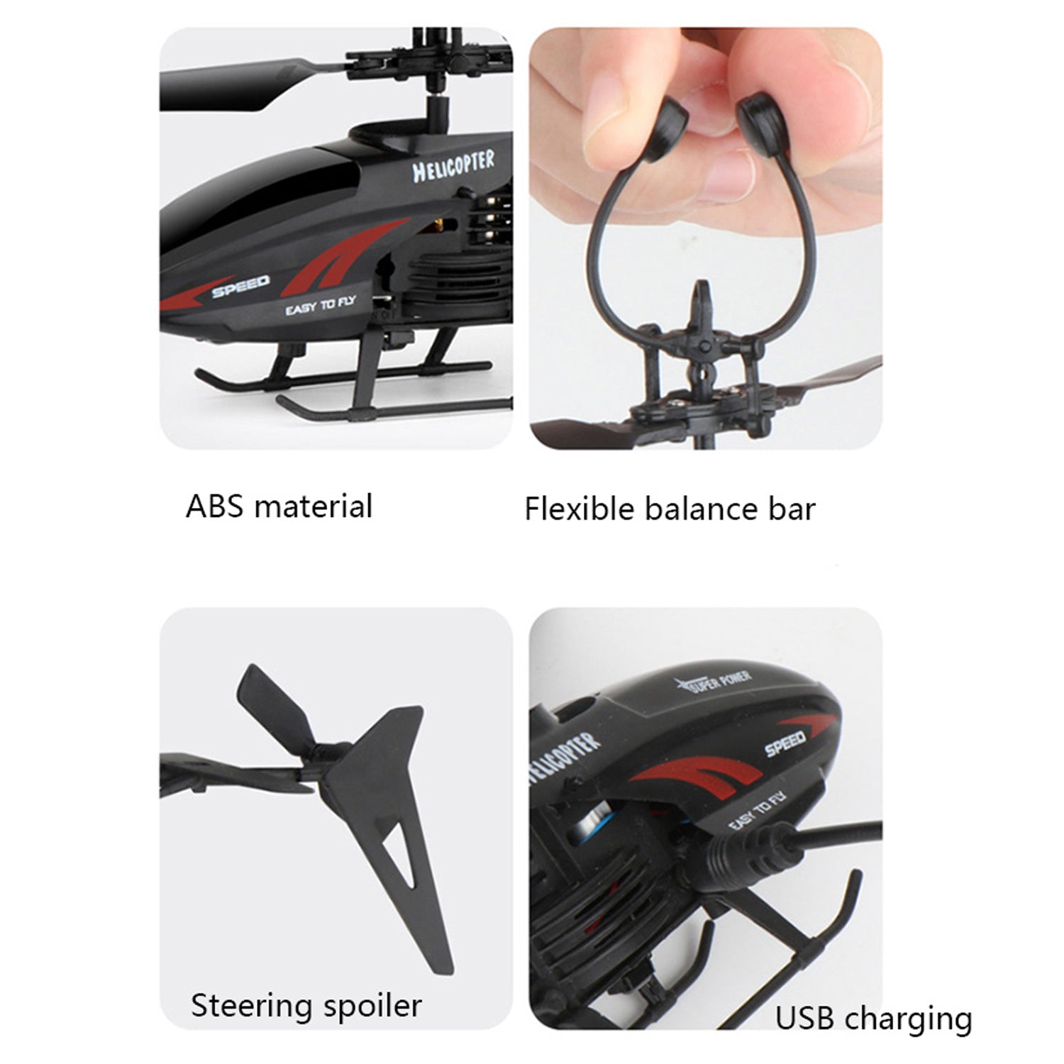 Remote Control Helicopter with USB Chargeable Cable for Boy and Girl Children (Pack of 1) - Image 12