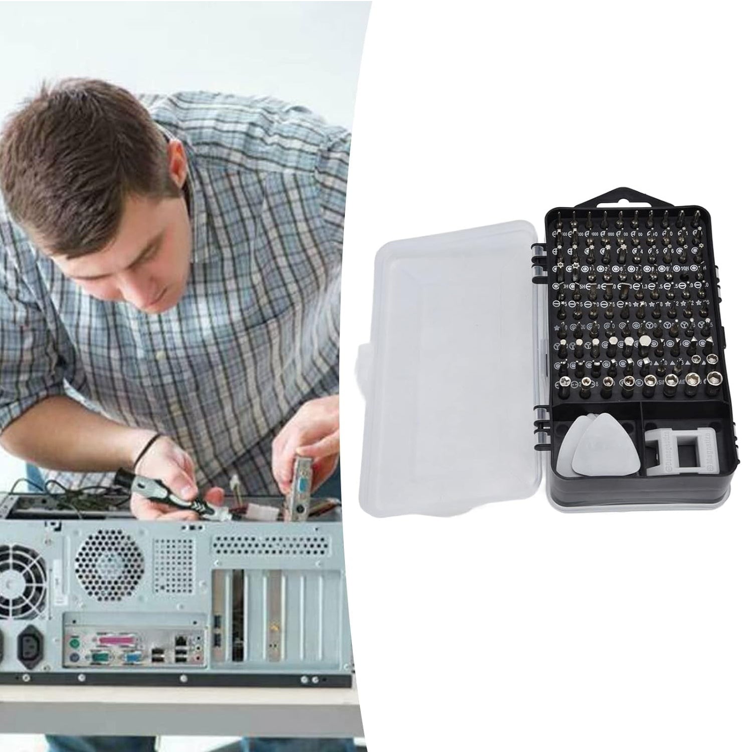 Screwdriver Electronic Laptop, Mobile Repair Tool Kit (117 Pcs Set) - Image 7