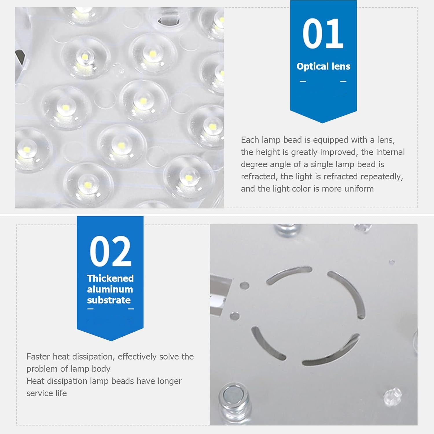 High Brightness 12V 18W Round LED Light Module with Clip Wires - Image 8